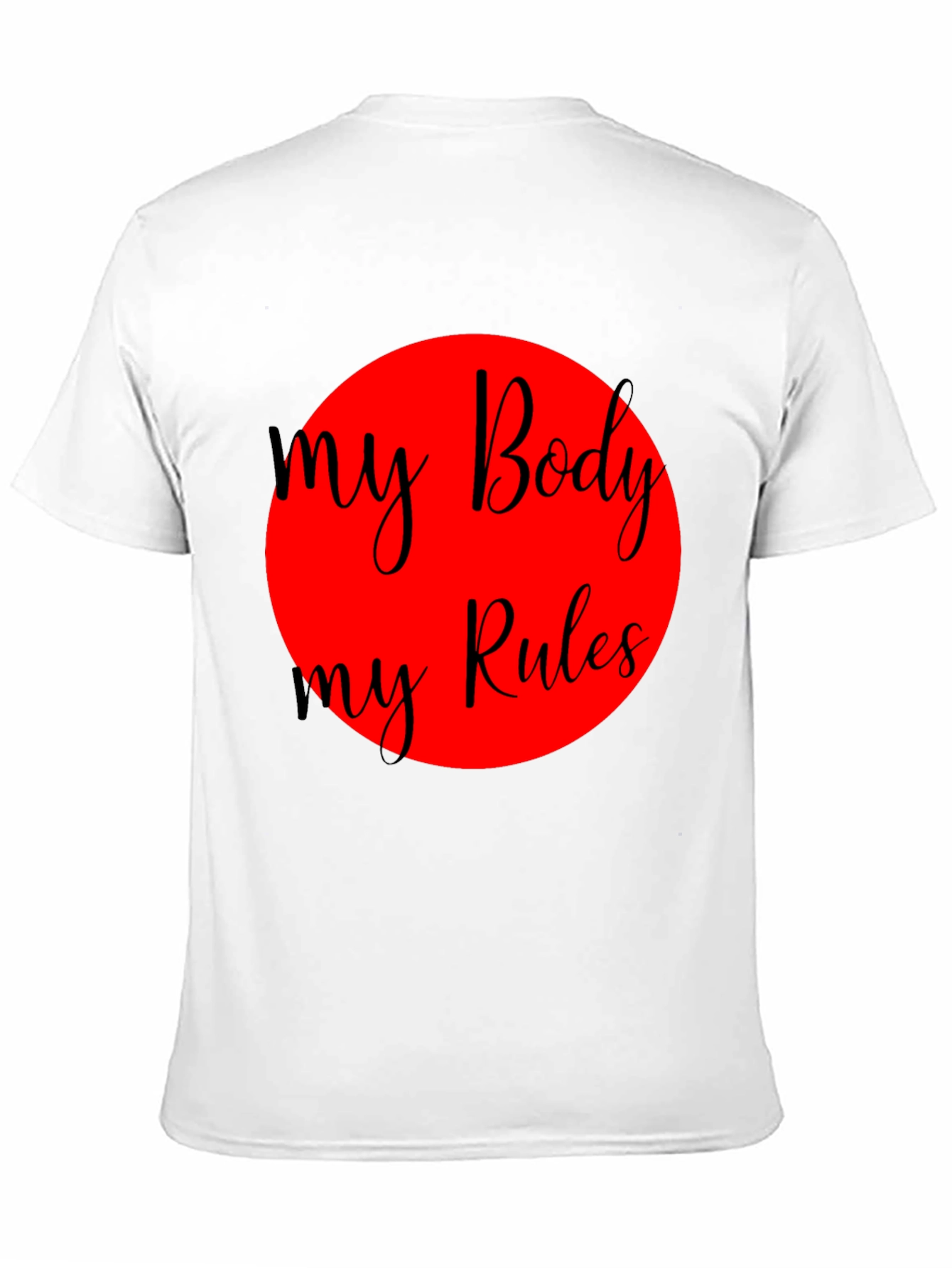 My Body My Rules Black Graphic Tee