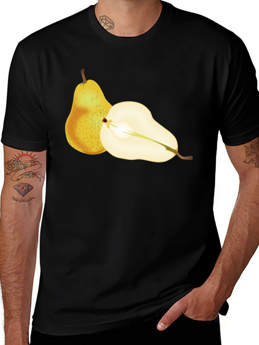 Pear Graphic T-Shirt - Fresh Fruit Design