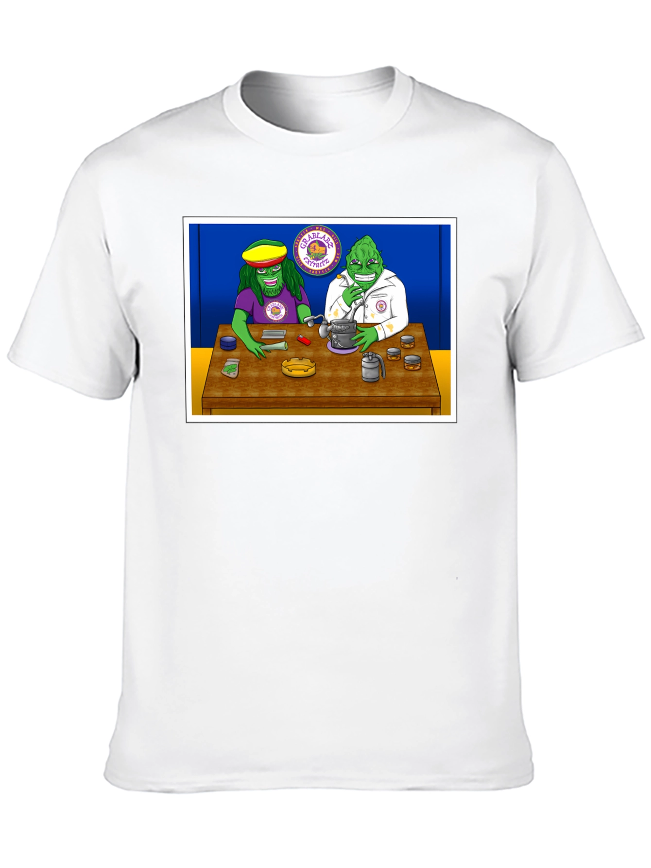 Groovy Green Guys Black T-Shirt