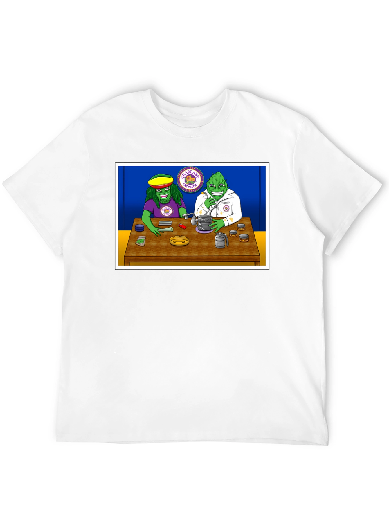 Groovy Green Guys Black T-Shirt