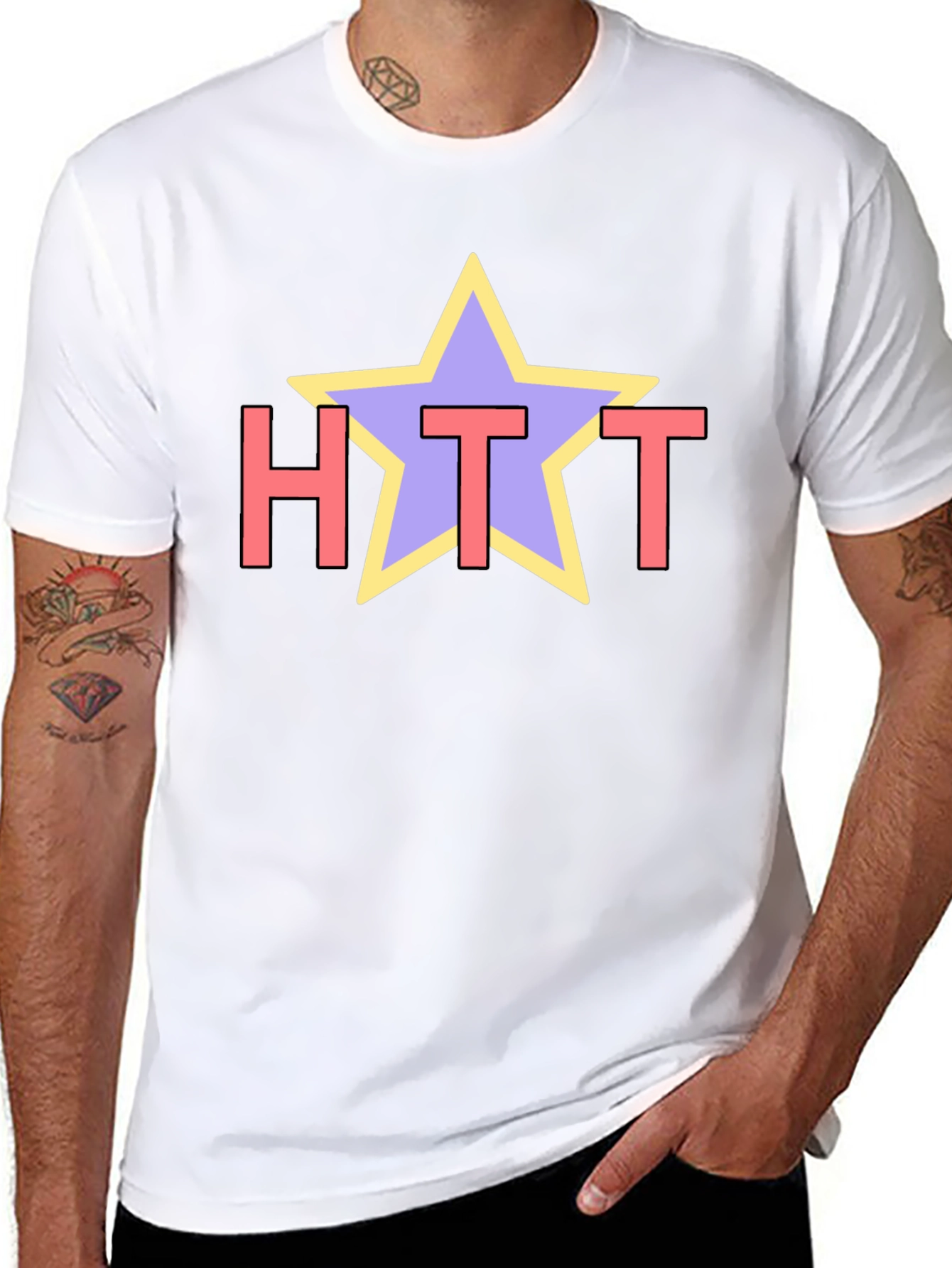 HTT Star Graphic T-Shirt - Casual Style