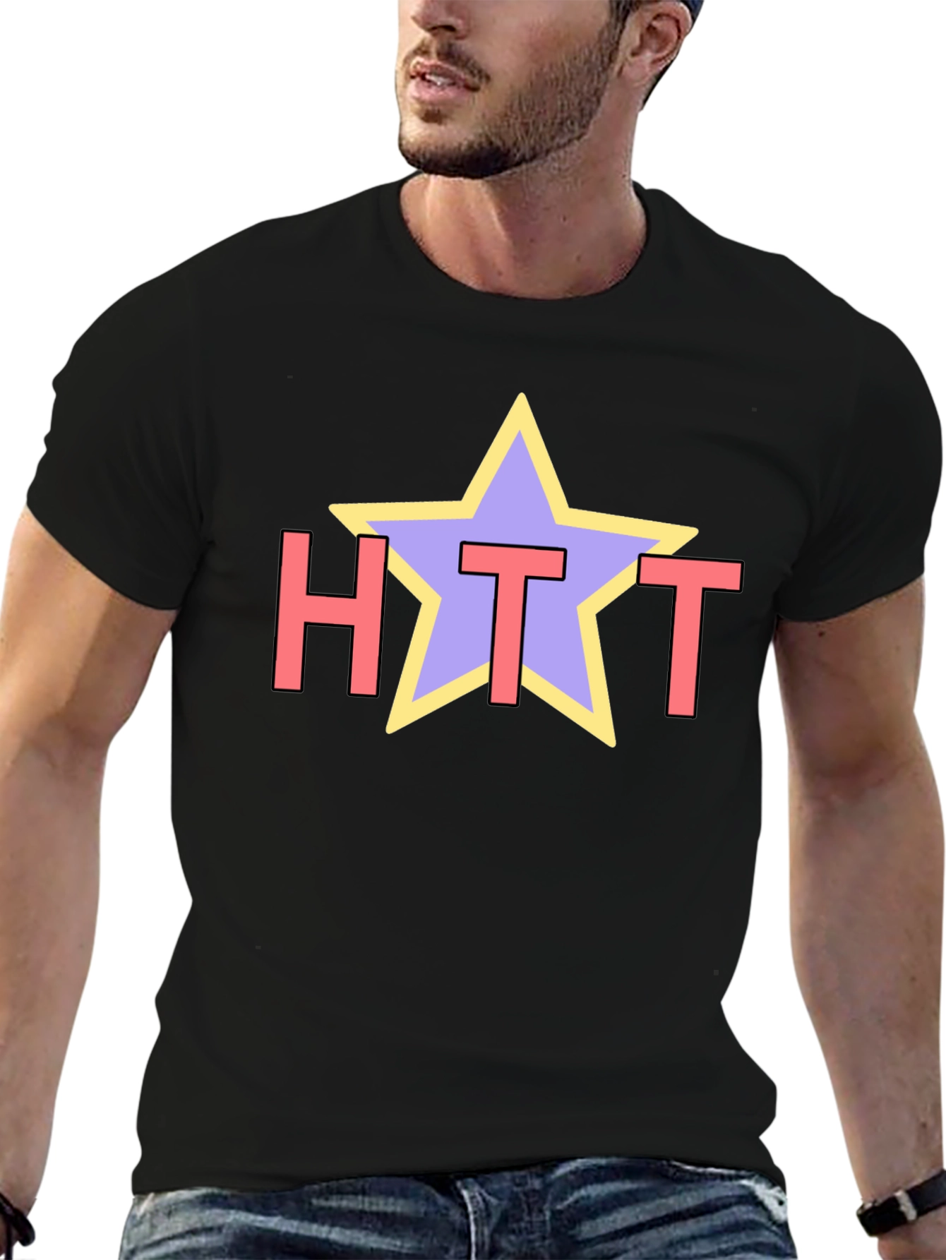 HTT Star Graphic T-Shirt - Casual Style