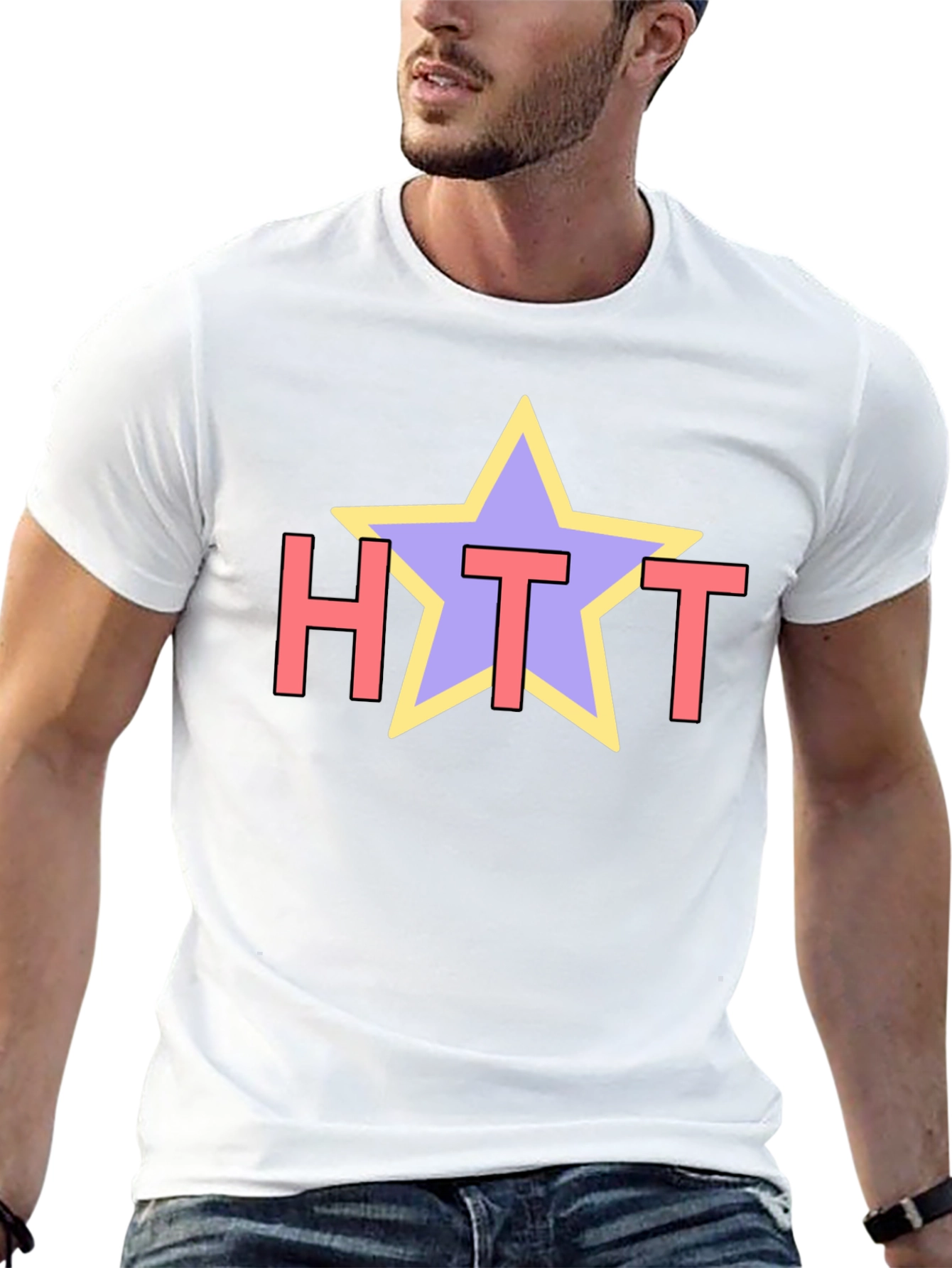 HTT Star Graphic T-Shirt - Casual Style