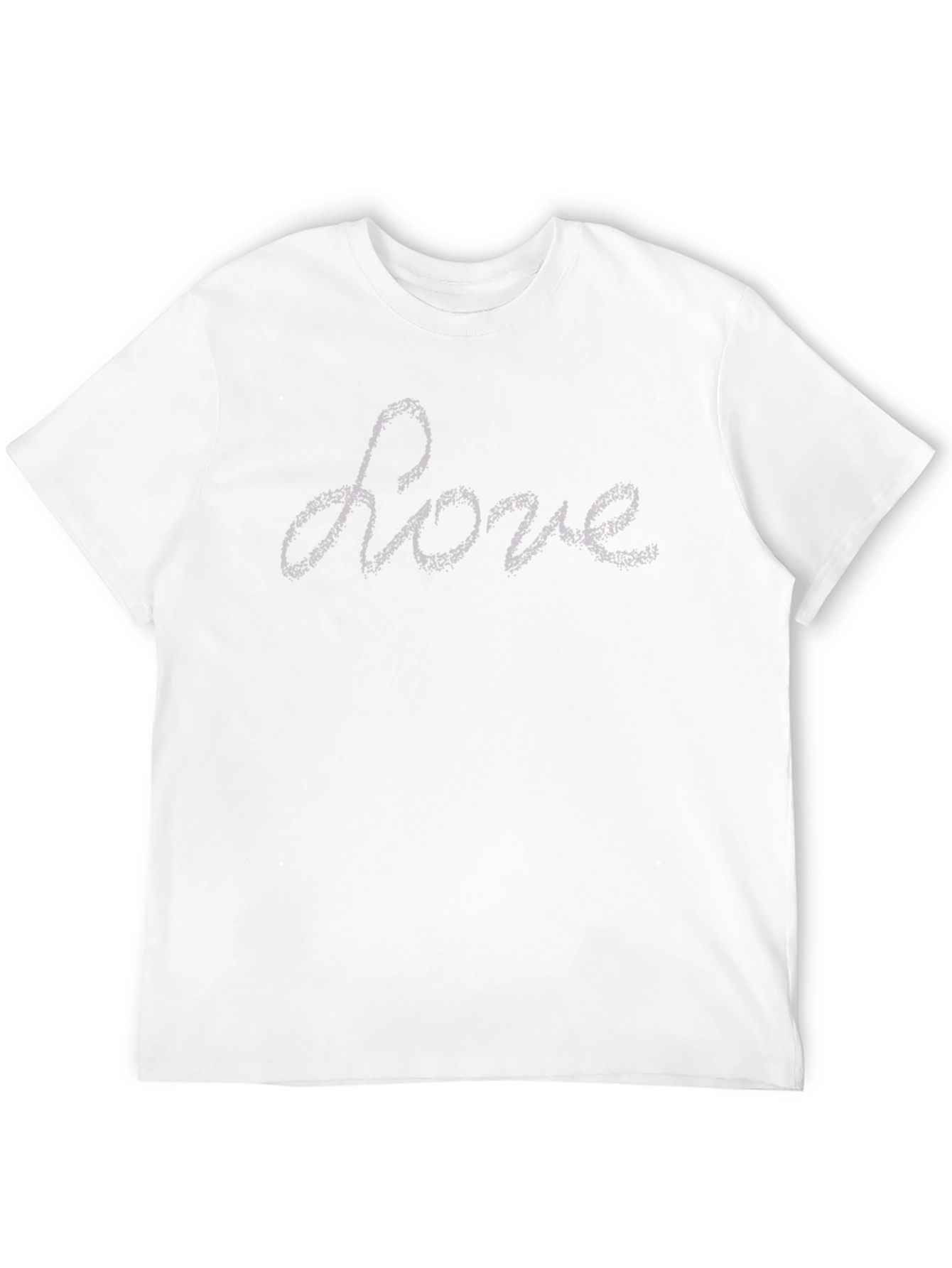 Love Script Black T-Shirt Soft Fabric