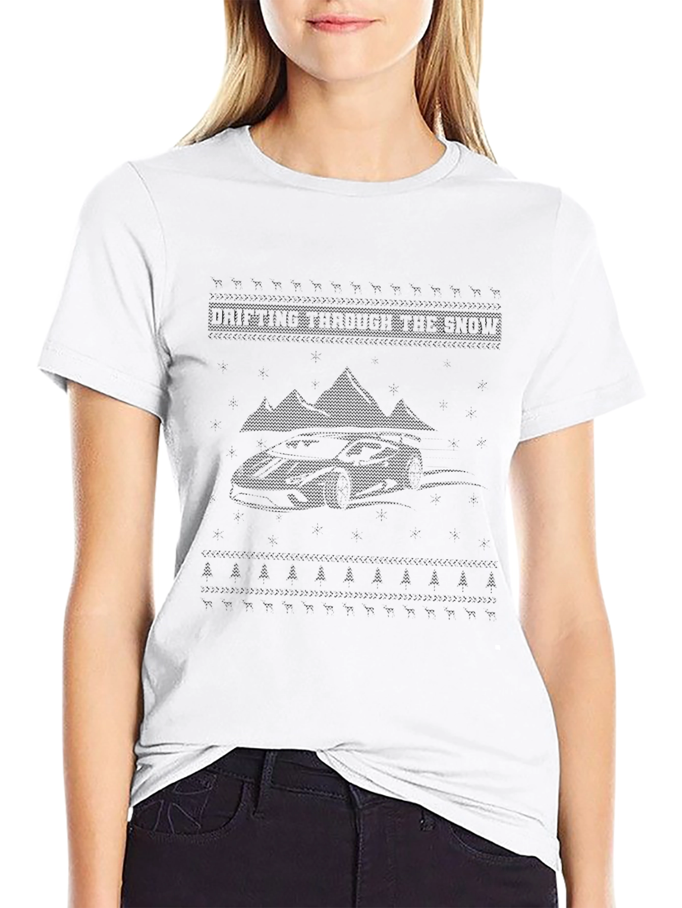 Drifting Through the Snow Car Graphic Tee