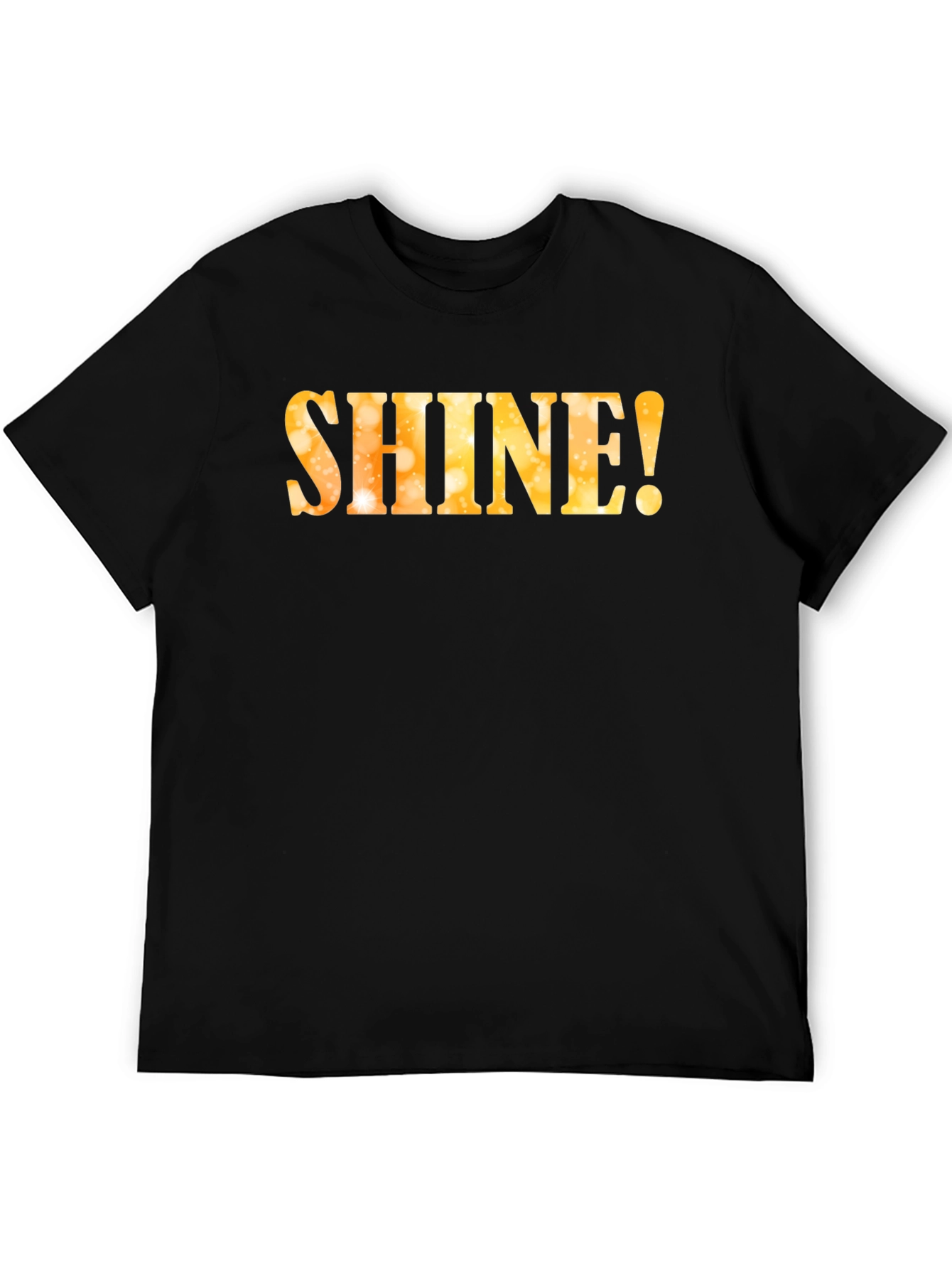 Shine! Graphic T-Shirt - Black Crew Neck Tee