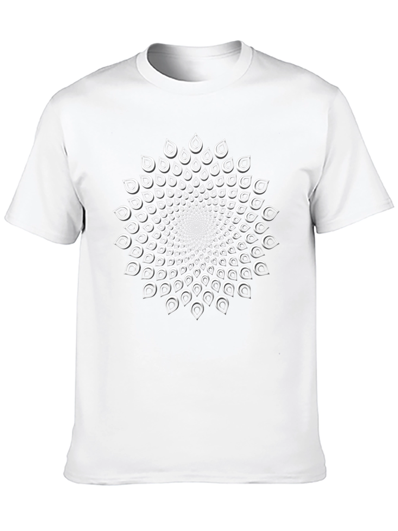 Optical Illusion Black Graphic Tee
