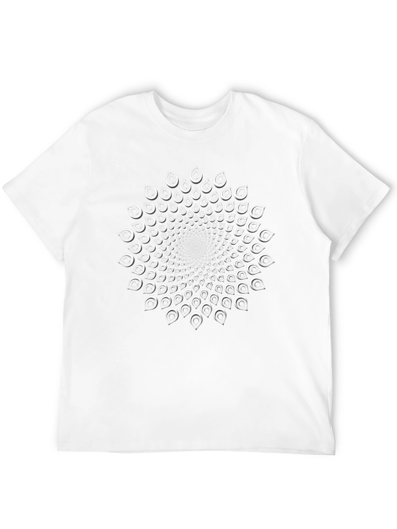 Optical Illusion Black Graphic Tee