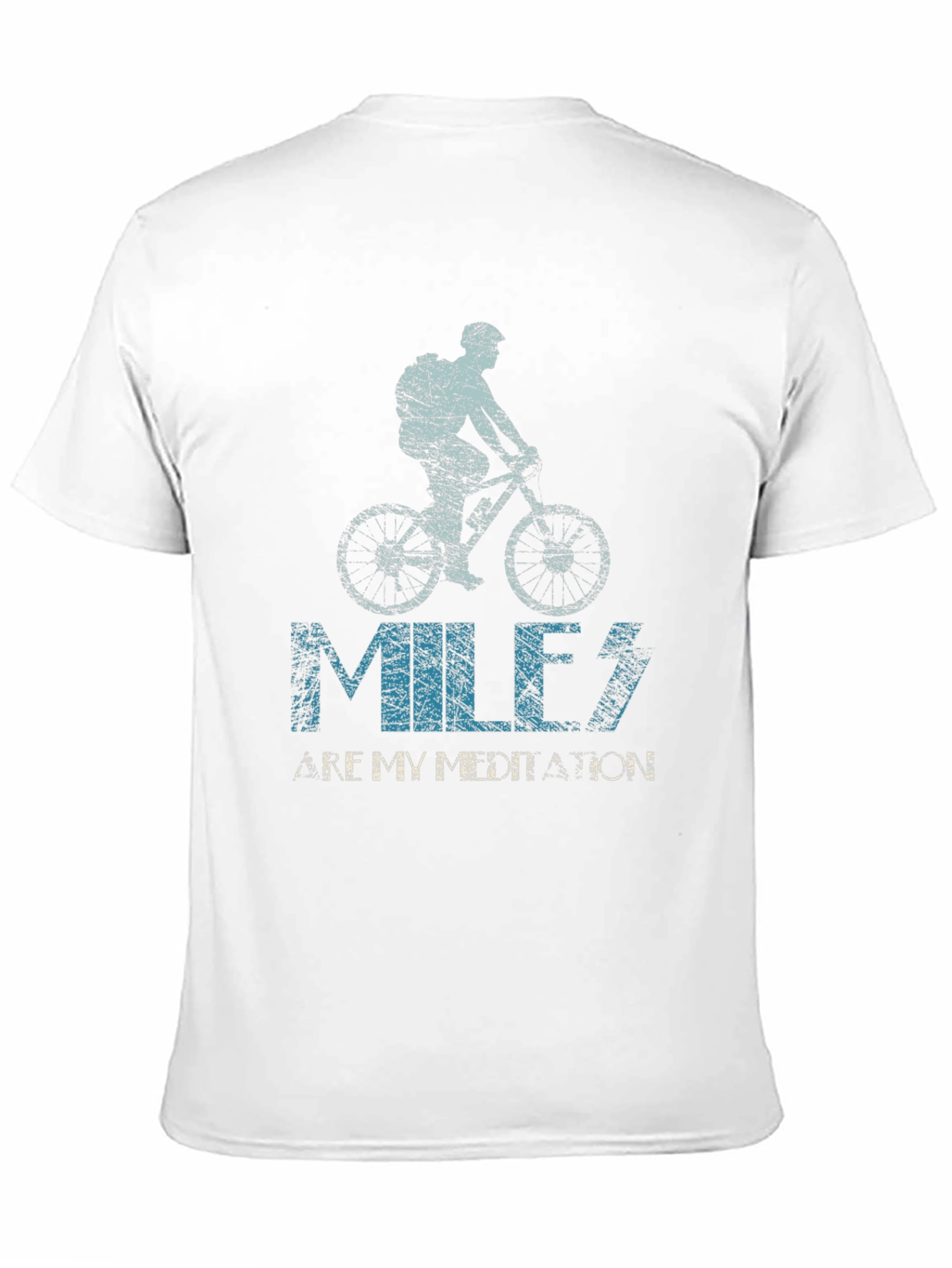 Miles Are My Meditation Biker T-Shirt