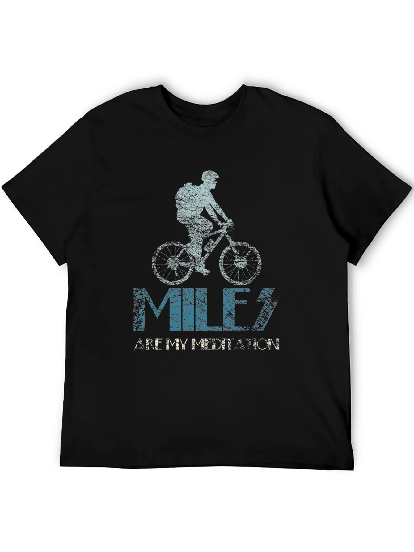 Miles Are My Meditation Biker T-Shirt