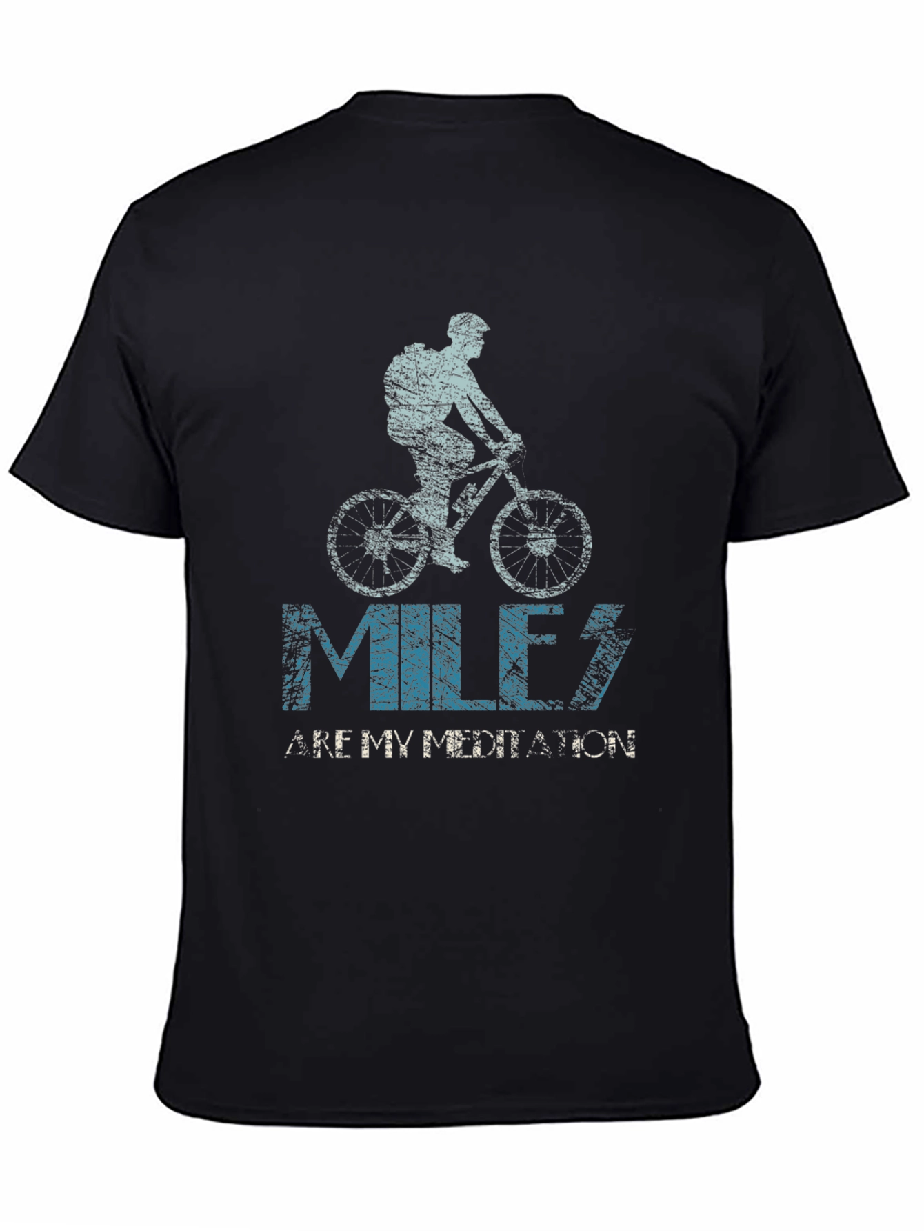 Miles Are My Meditation Biker T-Shirt