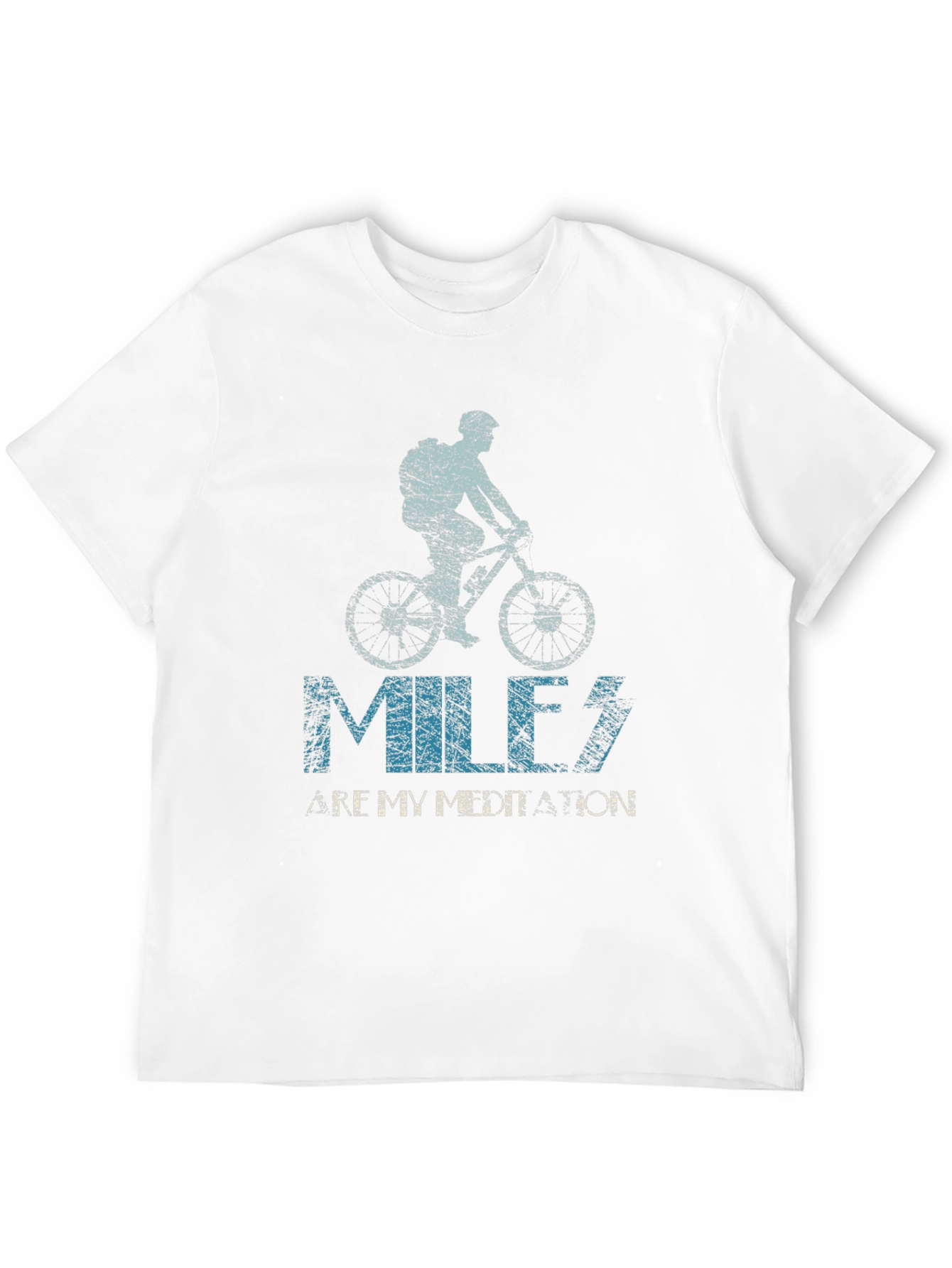 Miles Are My Meditation Biker T-Shirt