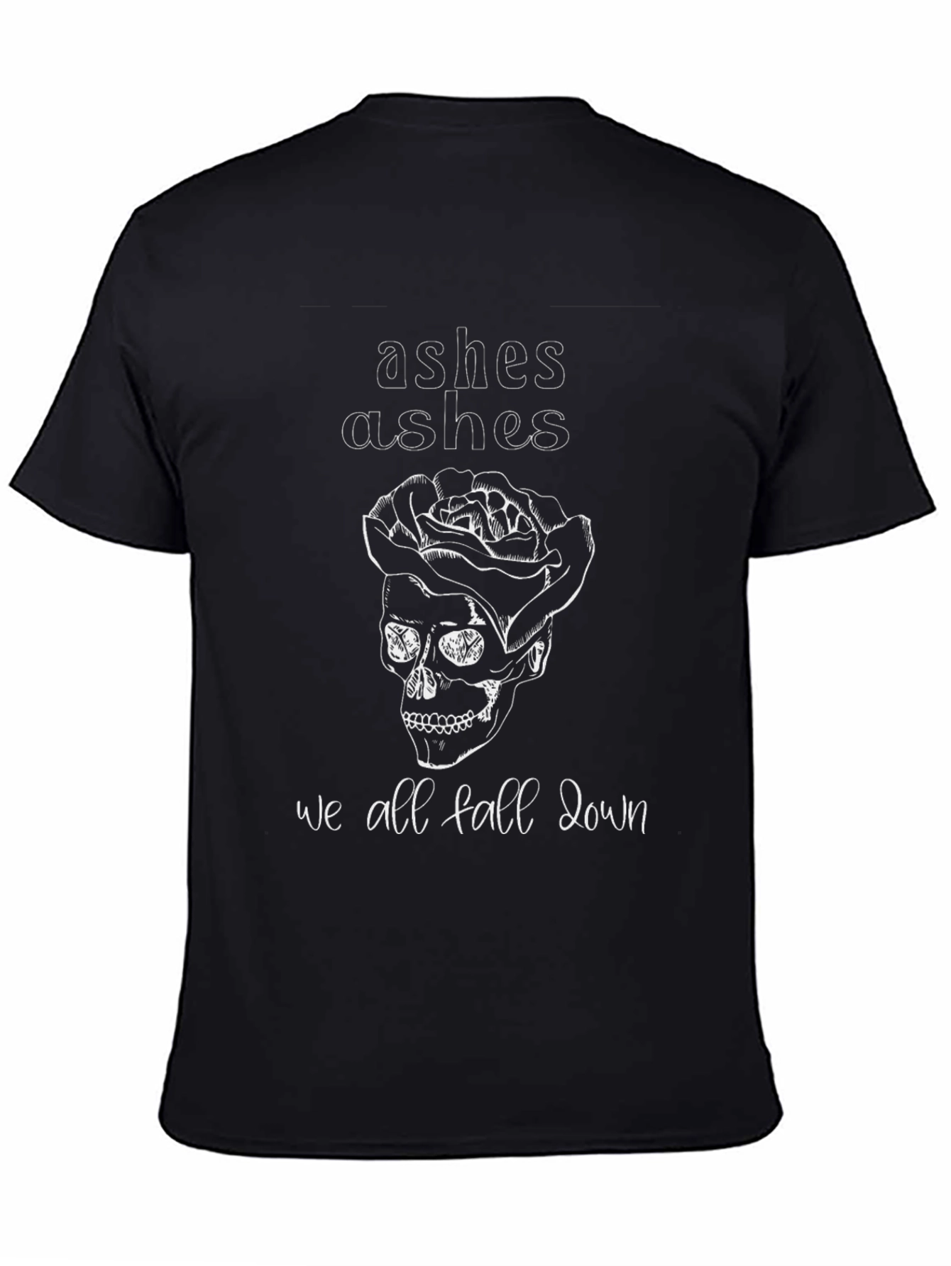 Ashes Skull Rose Graphic T-Shirt
