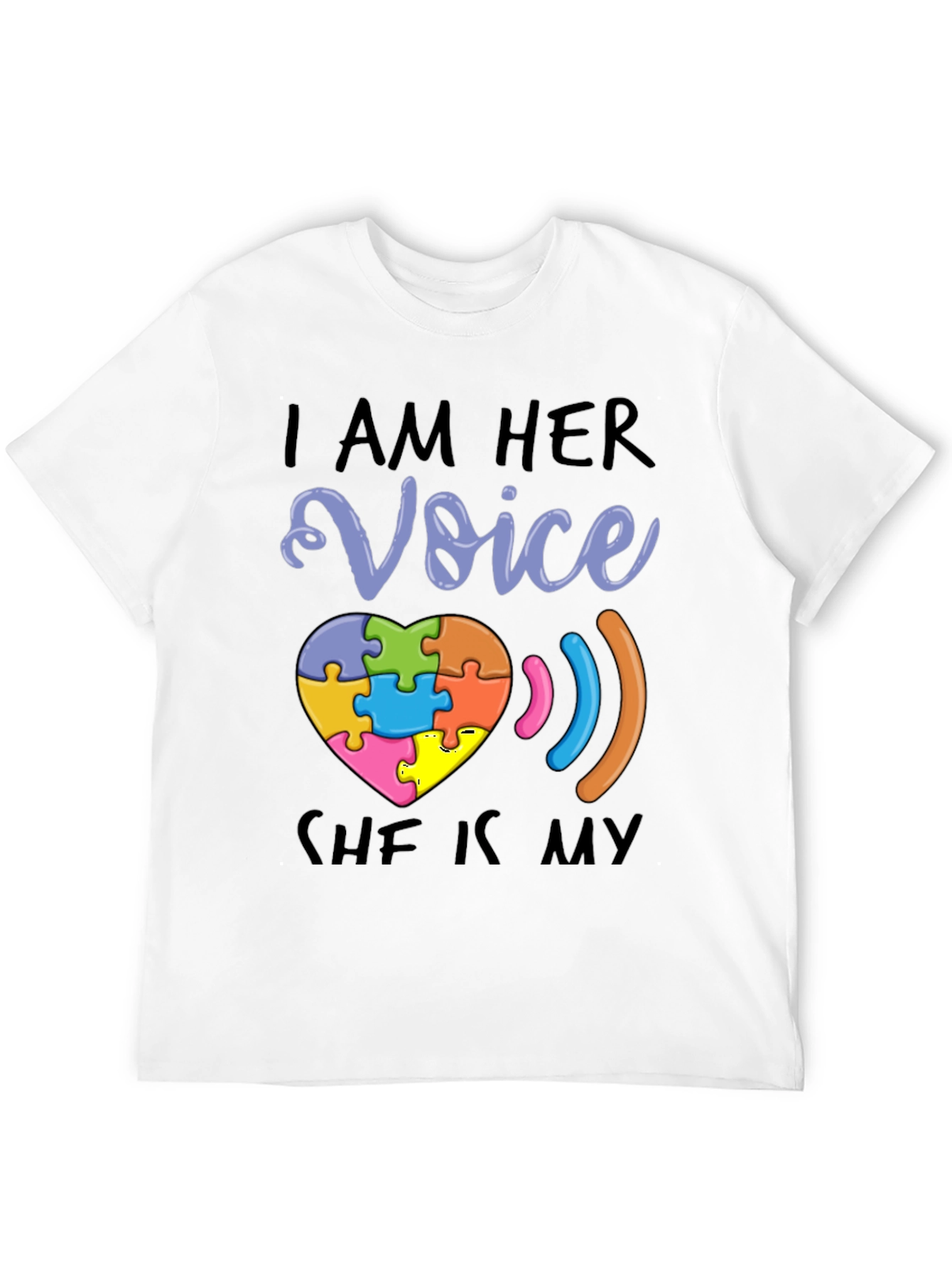Autism Awareness T-Shirt - I Am Her Voice