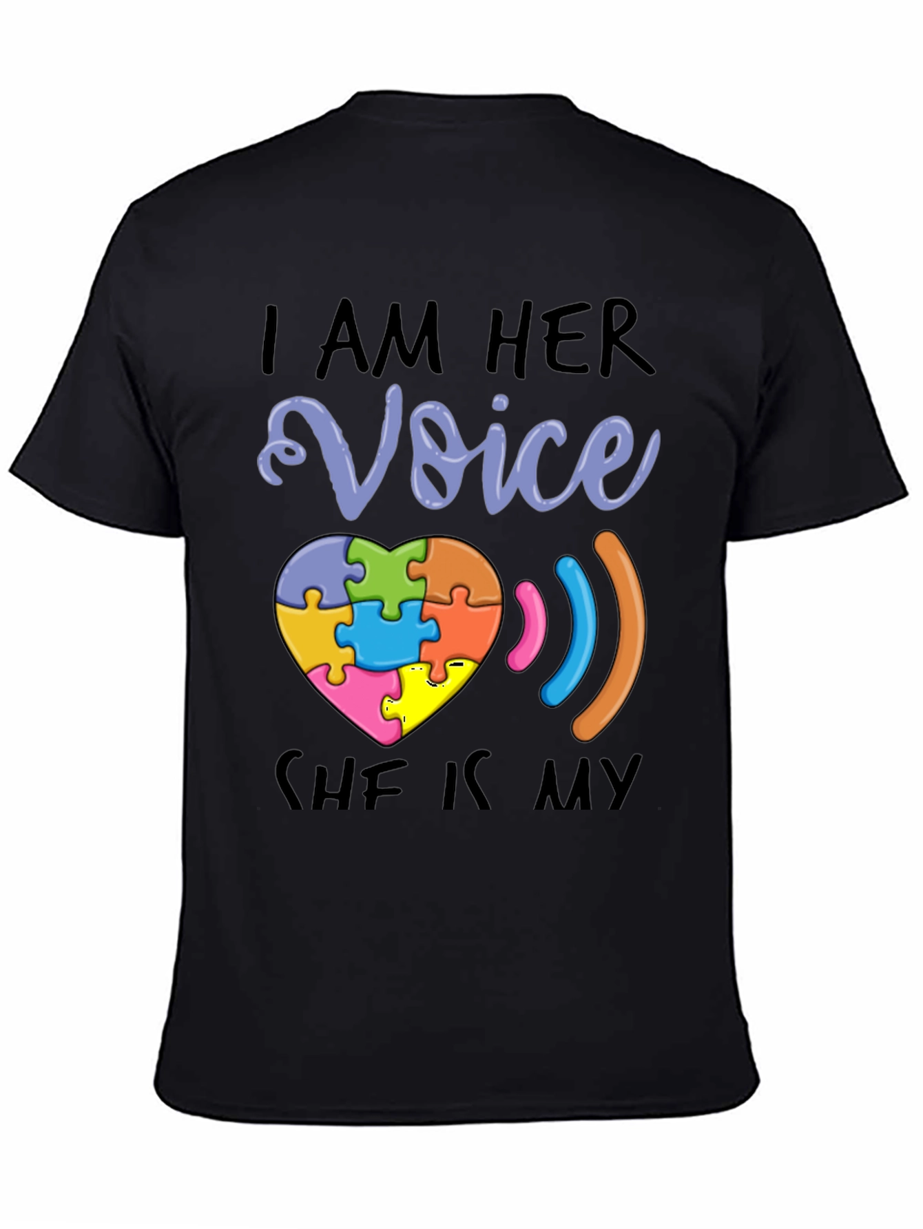 Autism Awareness T-Shirt - I Am Her Voice