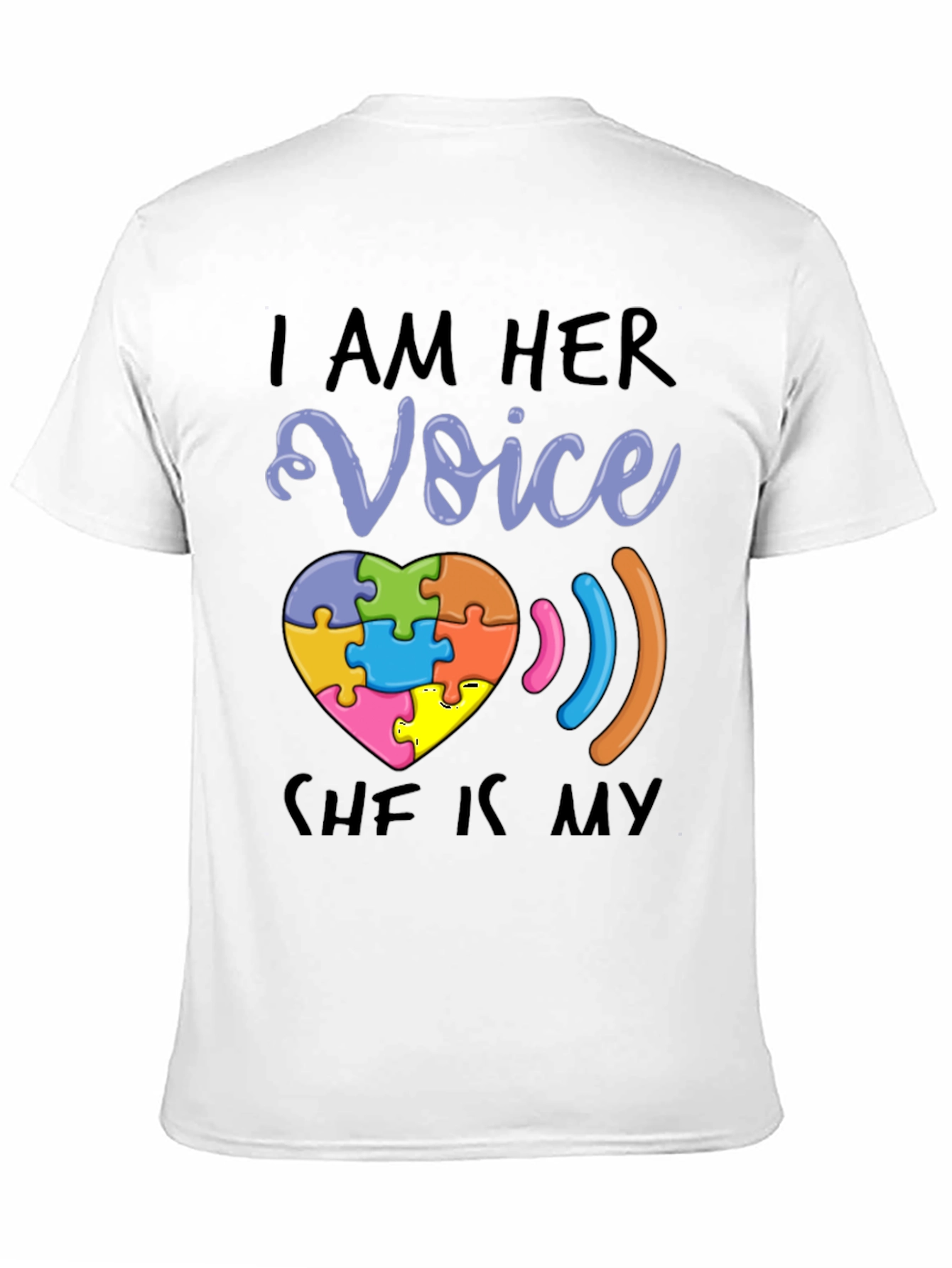 Autism Awareness T-Shirt - I Am Her Voice