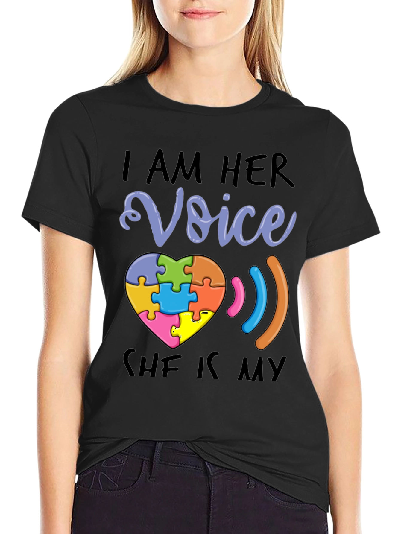Autism Awareness T-Shirt - I Am Her Voice