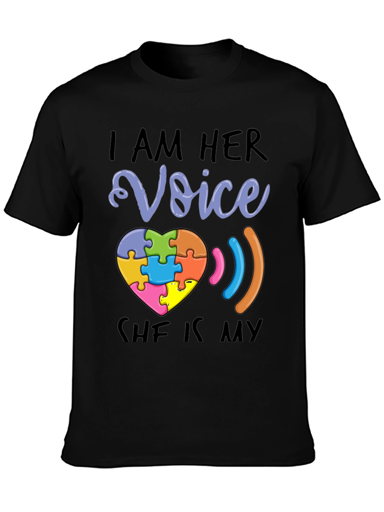 Autism Awareness T-Shirt - I Am Her Voice
