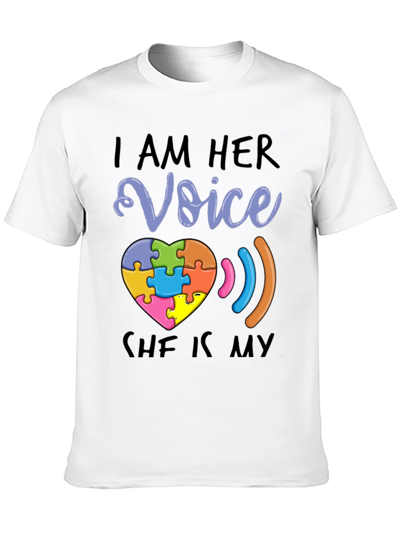 Autism Awareness T-Shirt - I Am Her Voice