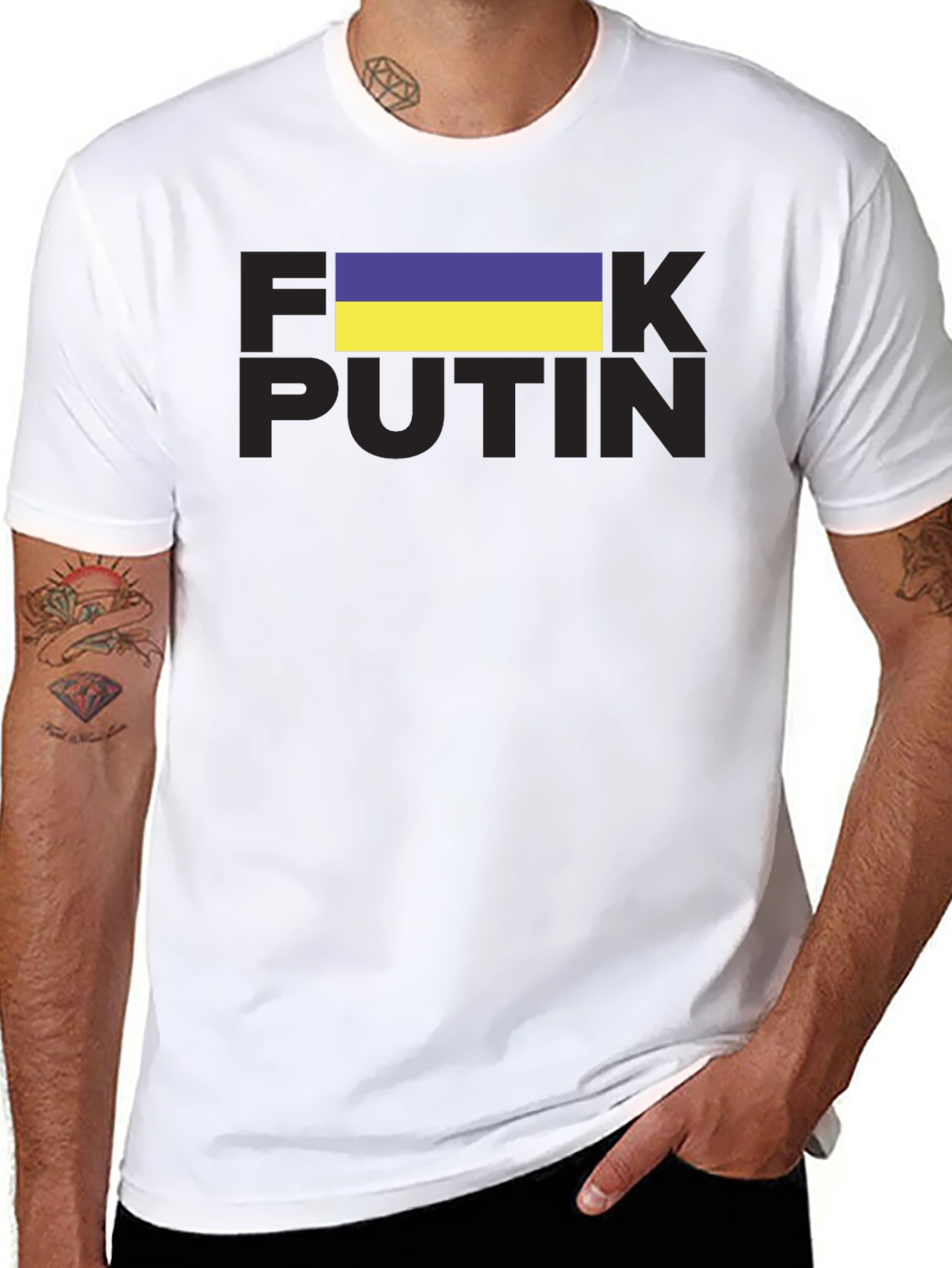 Ukraine Flag Fuck Putin T-Shirt