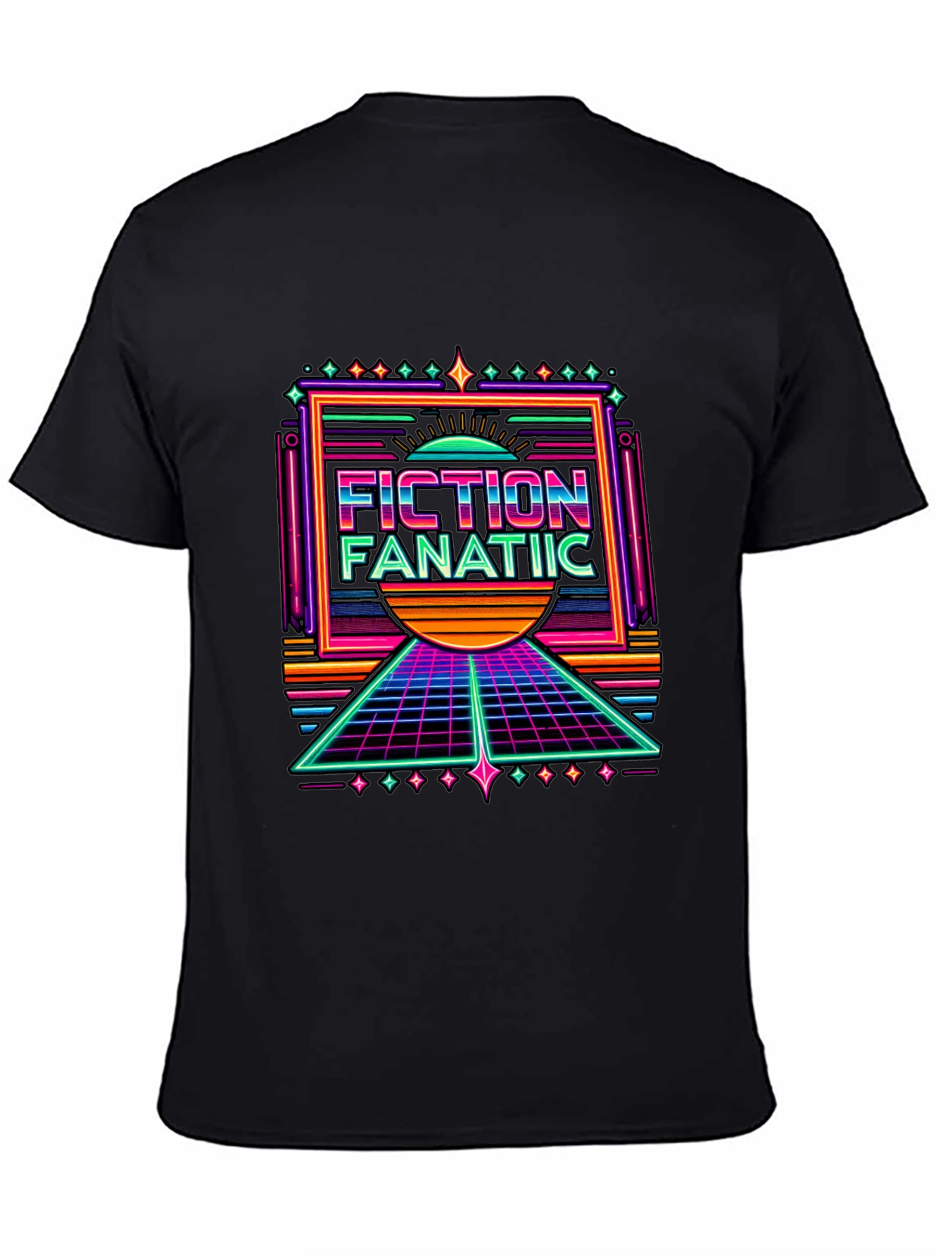 Fiction Fanatic Retro T-Shirt - 80s Style Tee