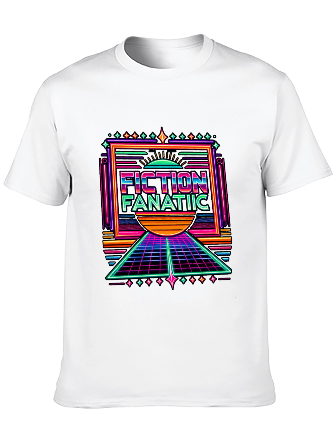 Fiction Fanatic Retro T-Shirt - 80s Style Tee