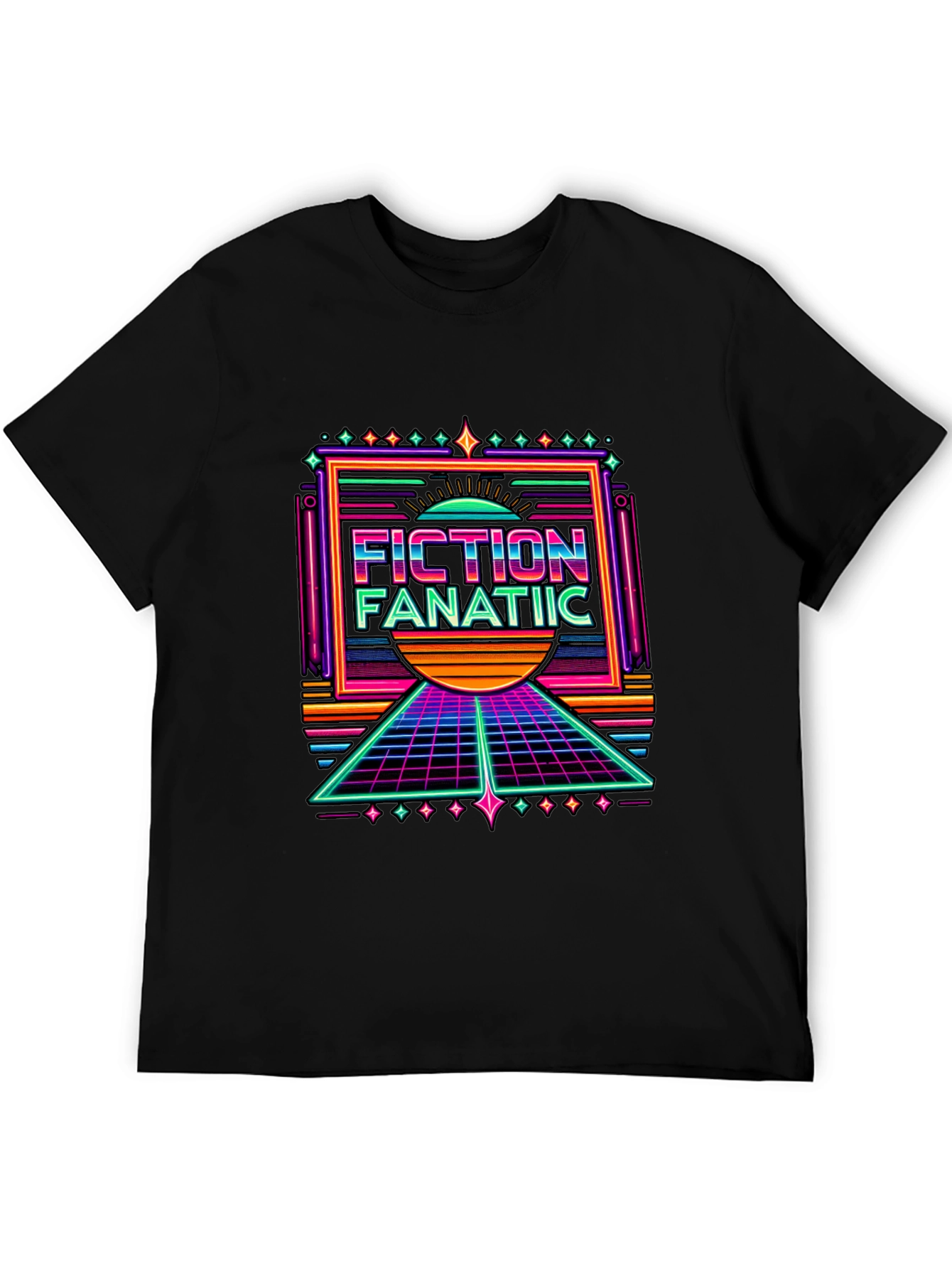 Fiction Fanatic Retro T-Shirt - 80s Style Tee