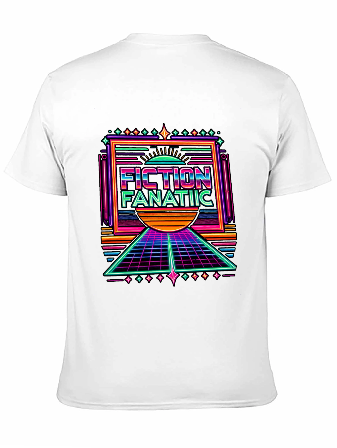Fiction Fanatic Retro T-Shirt - 80s Style Tee