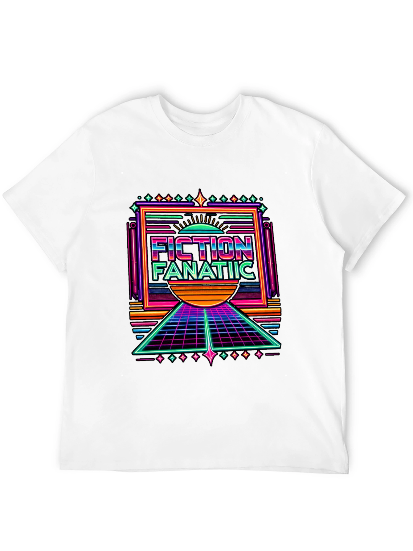 Fiction Fanatic Retro T-Shirt - 80s Style Tee