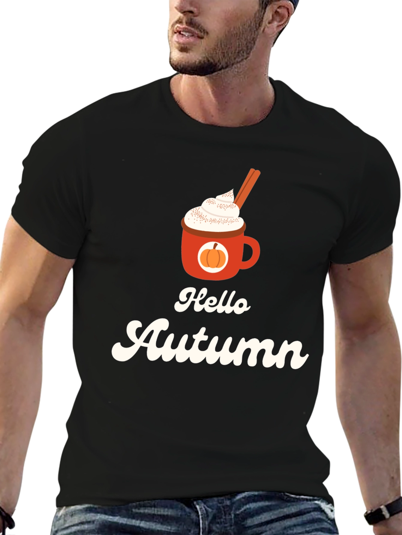 Hello Autumn Graphic Tee - Pumpkin Spice Season