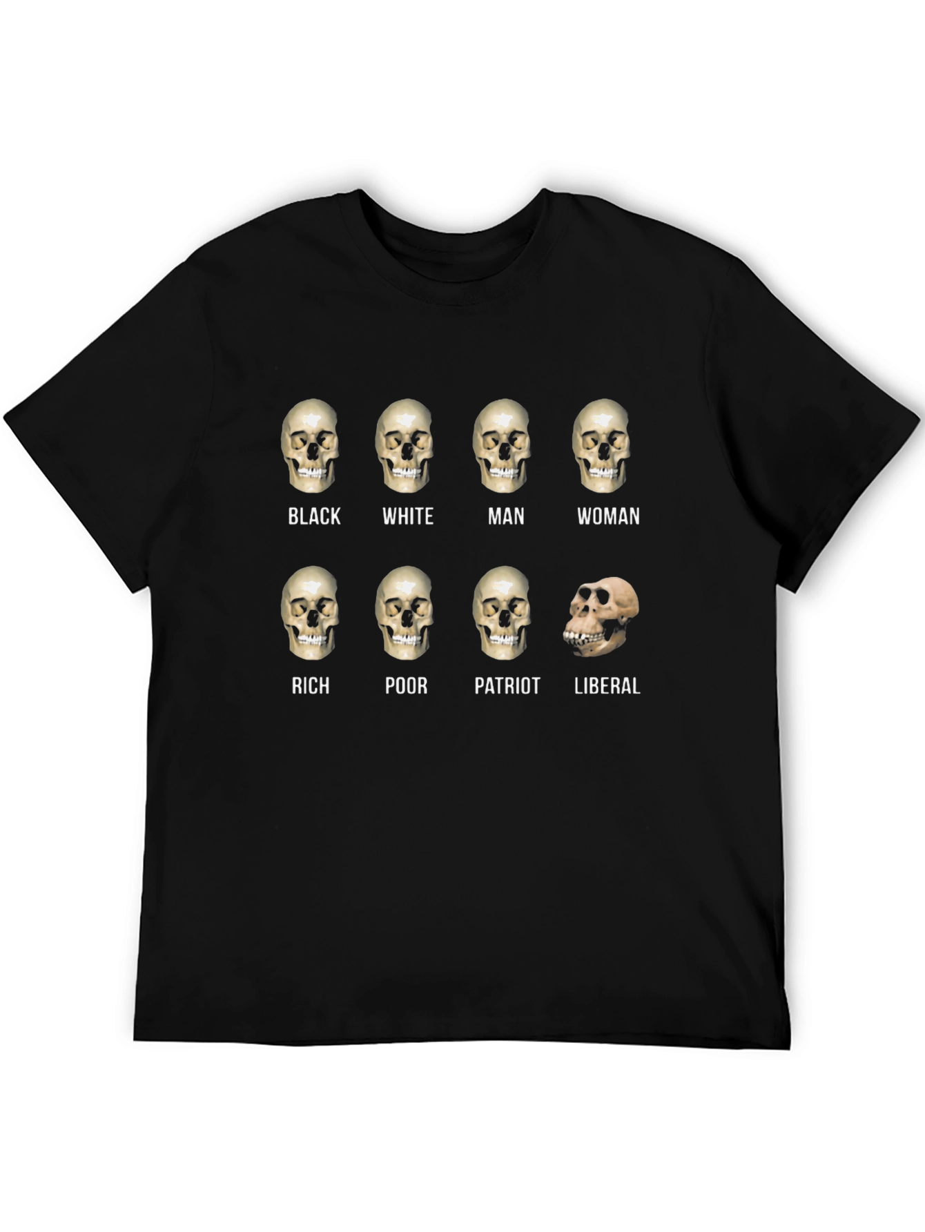 Political Skull T-Shirt: Equality Design