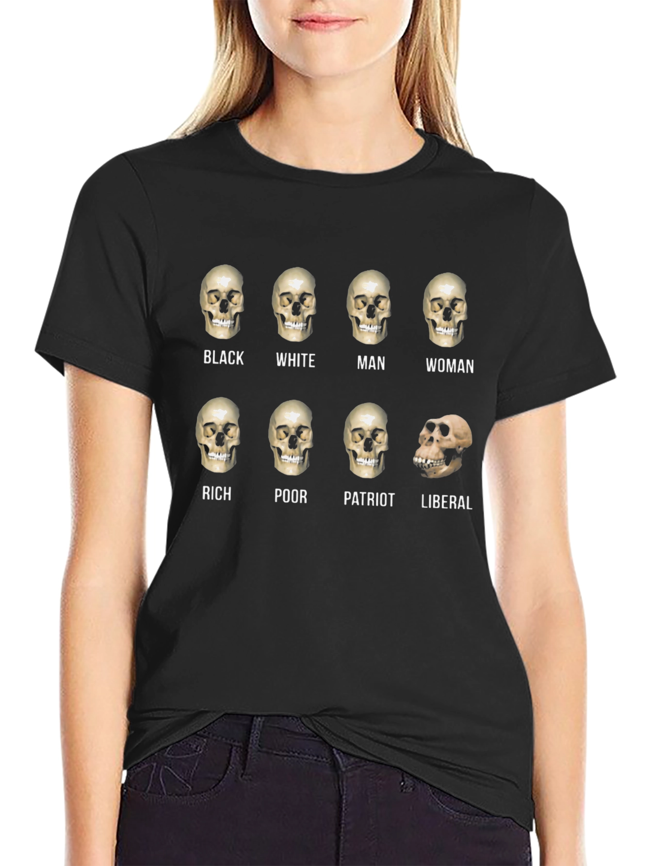Political Skull T-Shirt: Equality Design