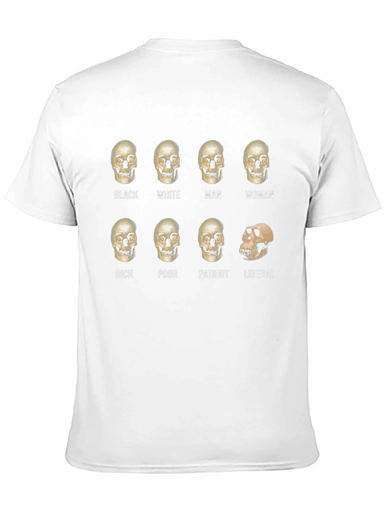 Political Skull T-Shirt: Equality Design