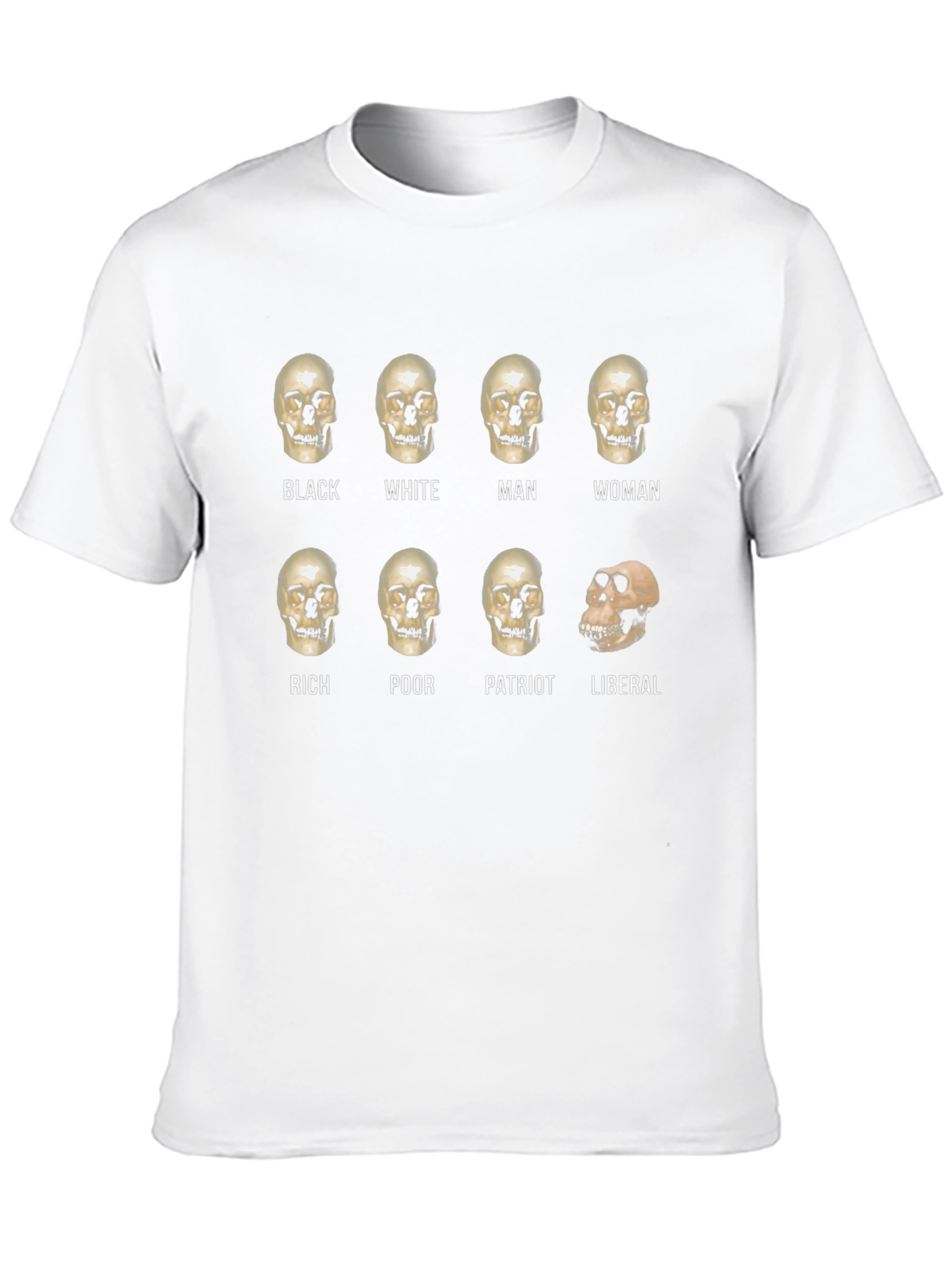 Political Skull T-Shirt: Equality Design