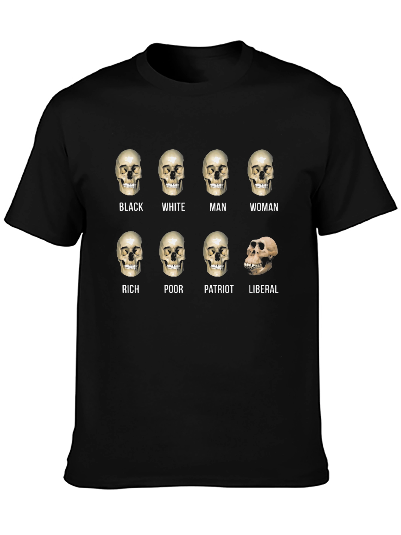 Political Skull T-Shirt: Equality Design