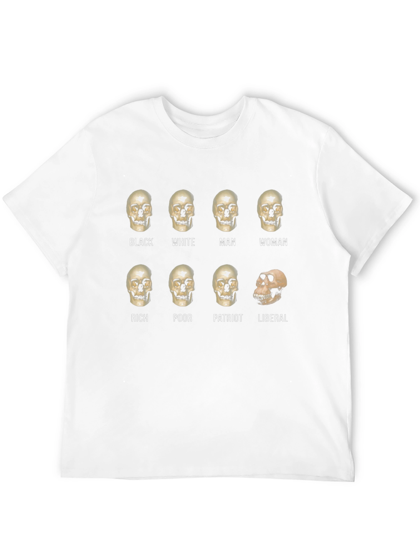 Political Skull T-Shirt: Equality Design