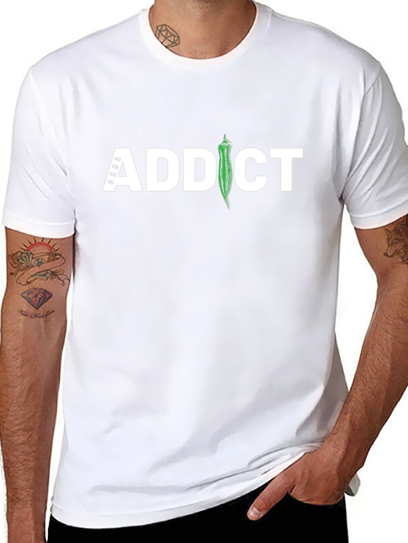 Addict Chili Pepper Graphic T-Shirt