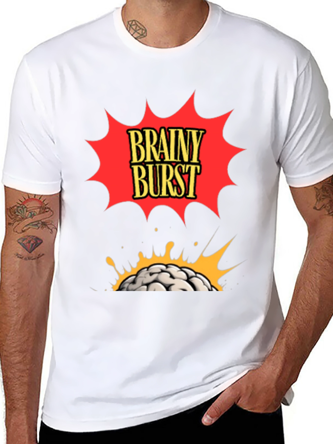 Brainy Burst Graphic T-Shirt - Bold & Stylish!
