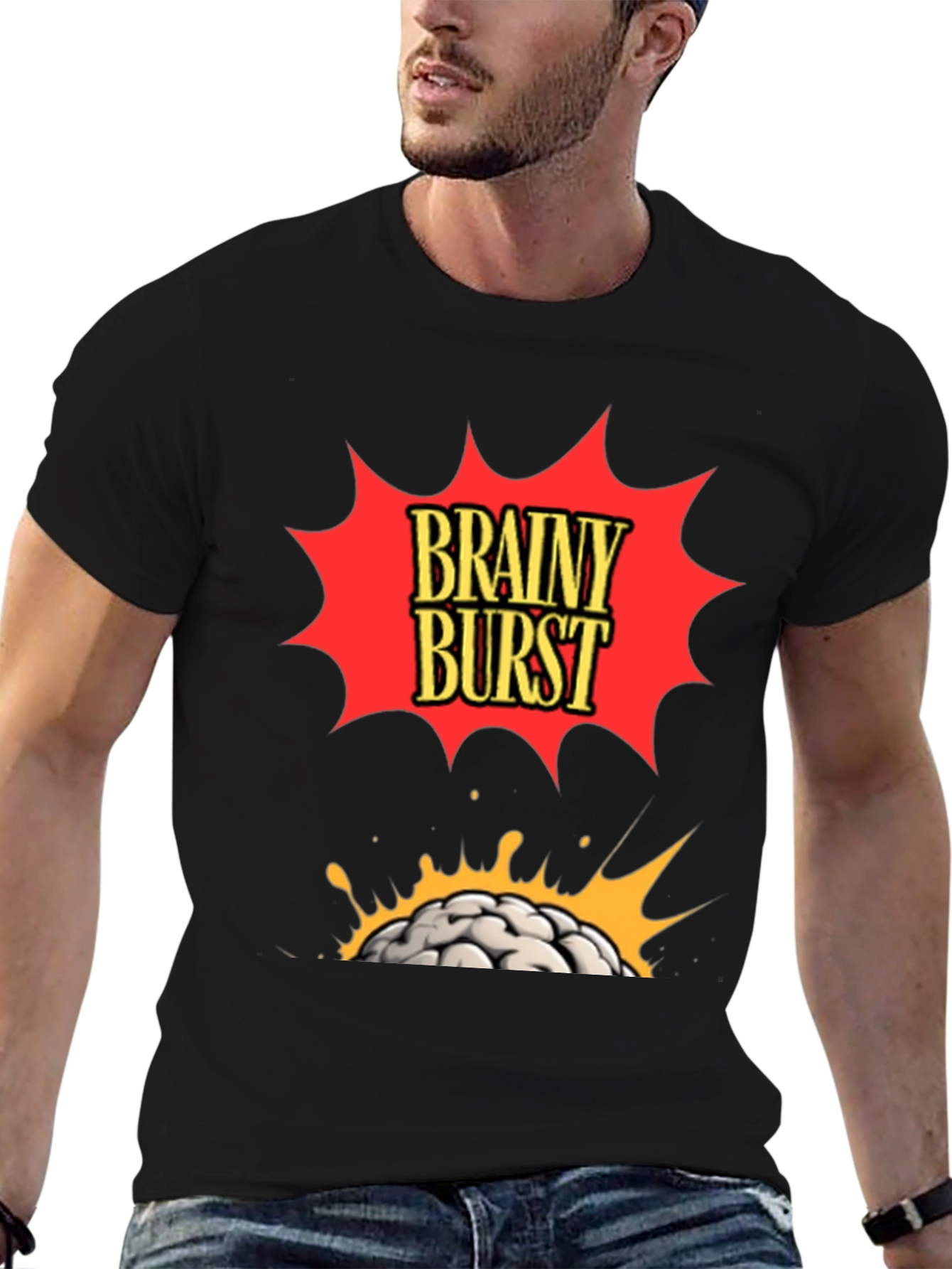 Brainy Burst Graphic T-Shirt - Bold & Stylish!