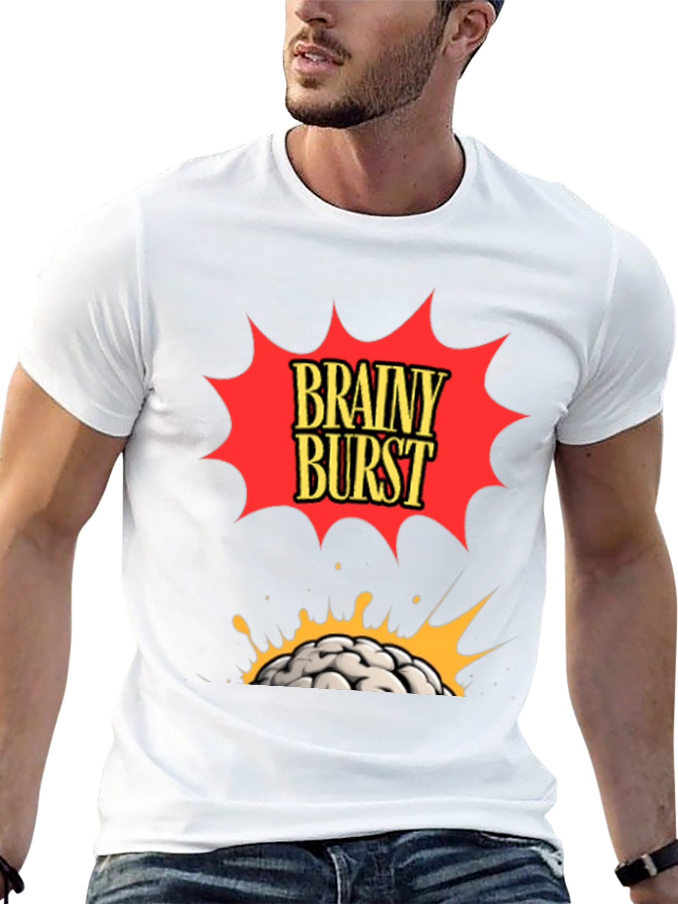 Brainy Burst Graphic T-Shirt - Bold & Stylish!
