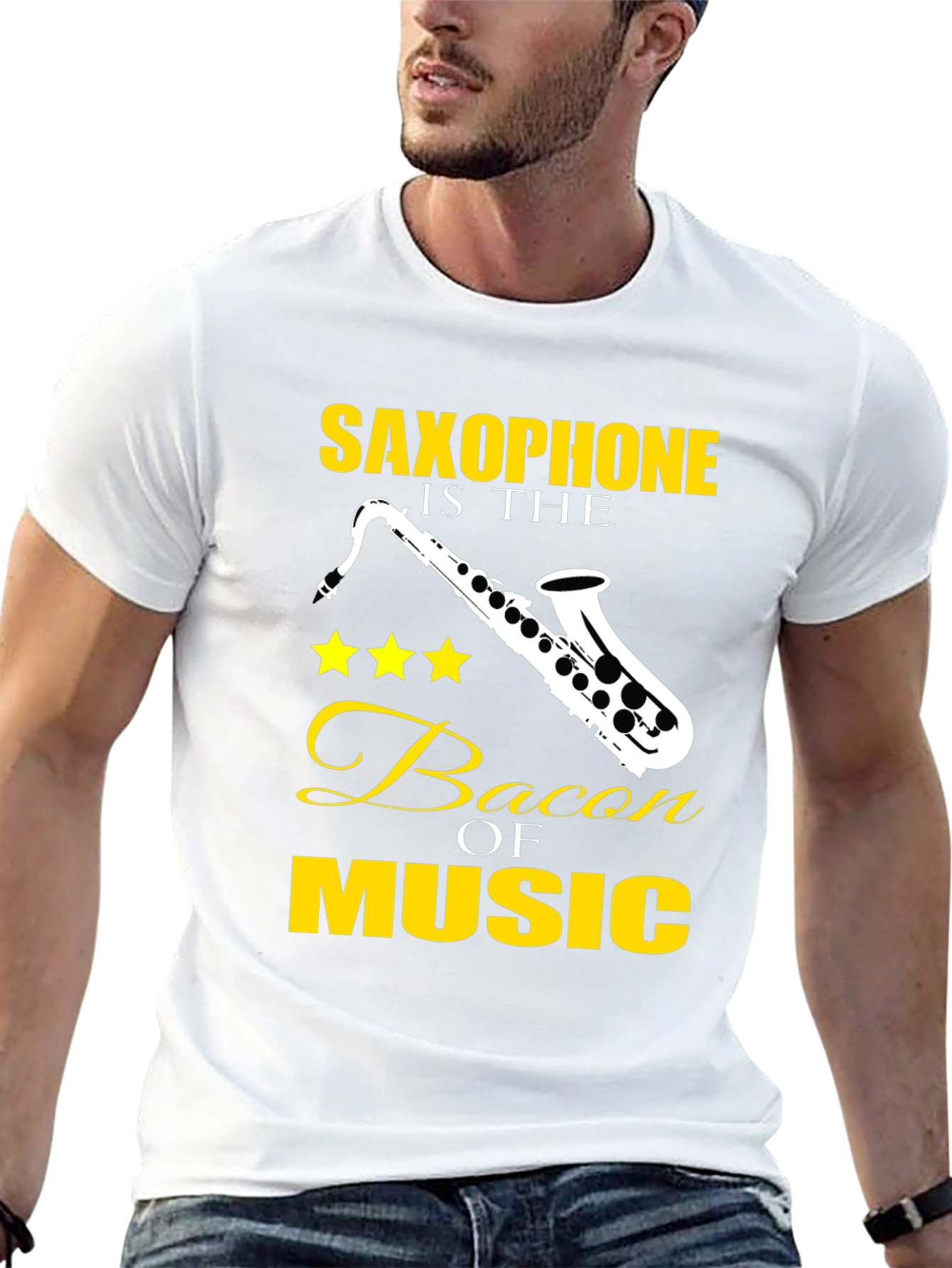 Saxophone is the Bacon of Music T-Shirt