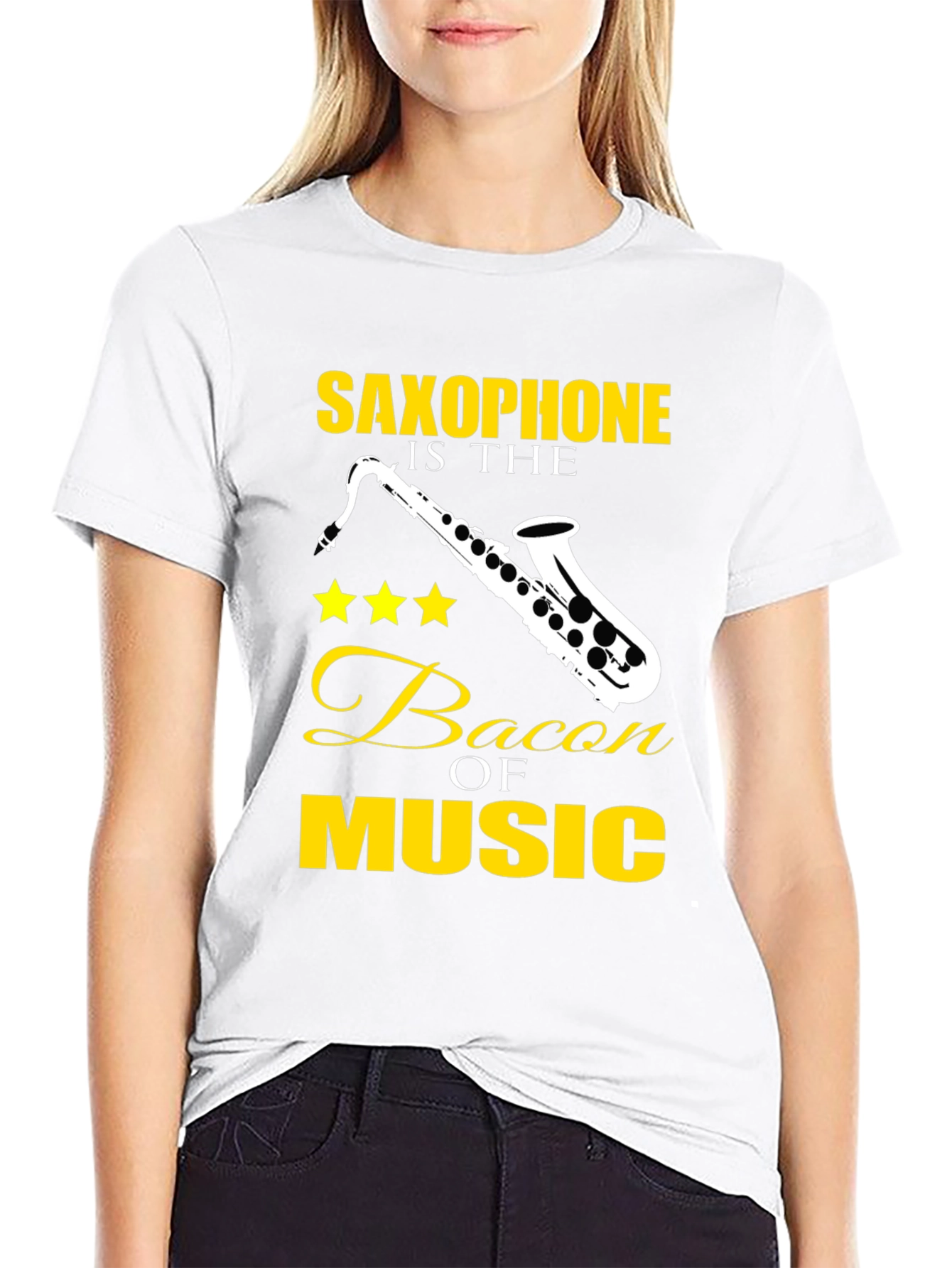 Saxophone is the Bacon of Music T-Shirt