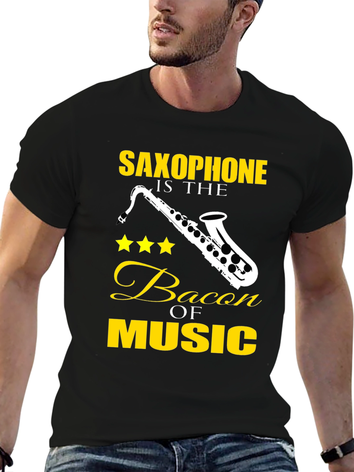 Saxophone is the Bacon of Music T-Shirt