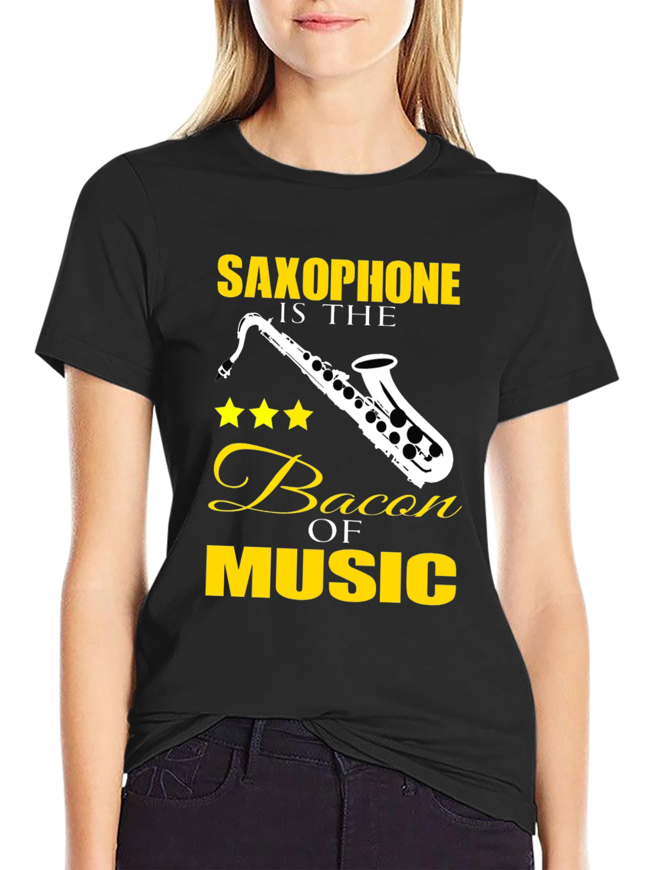Saxophone is the Bacon of Music T-Shirt