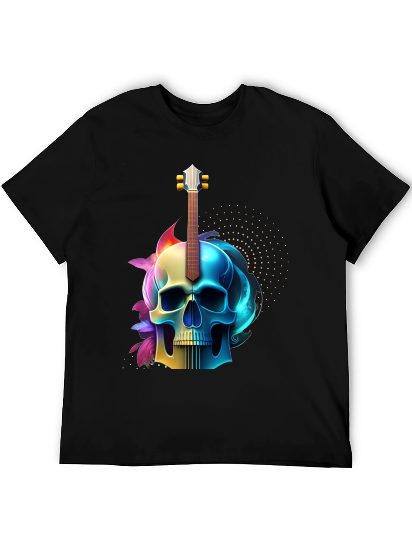 Skull Guitar Graphic Tee - Rock Inspired Style