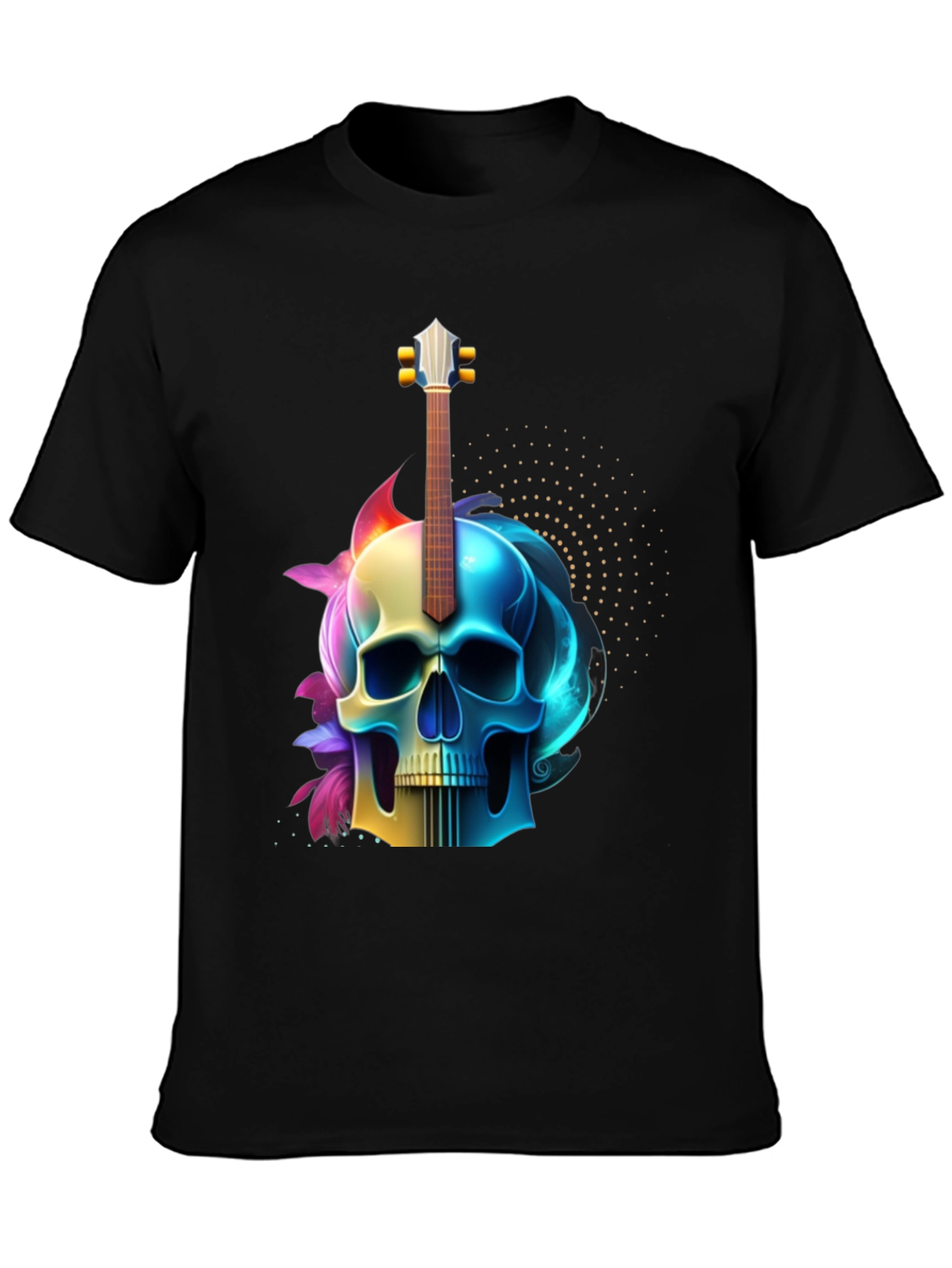 Skull Guitar Graphic Tee - Rock Inspired Style