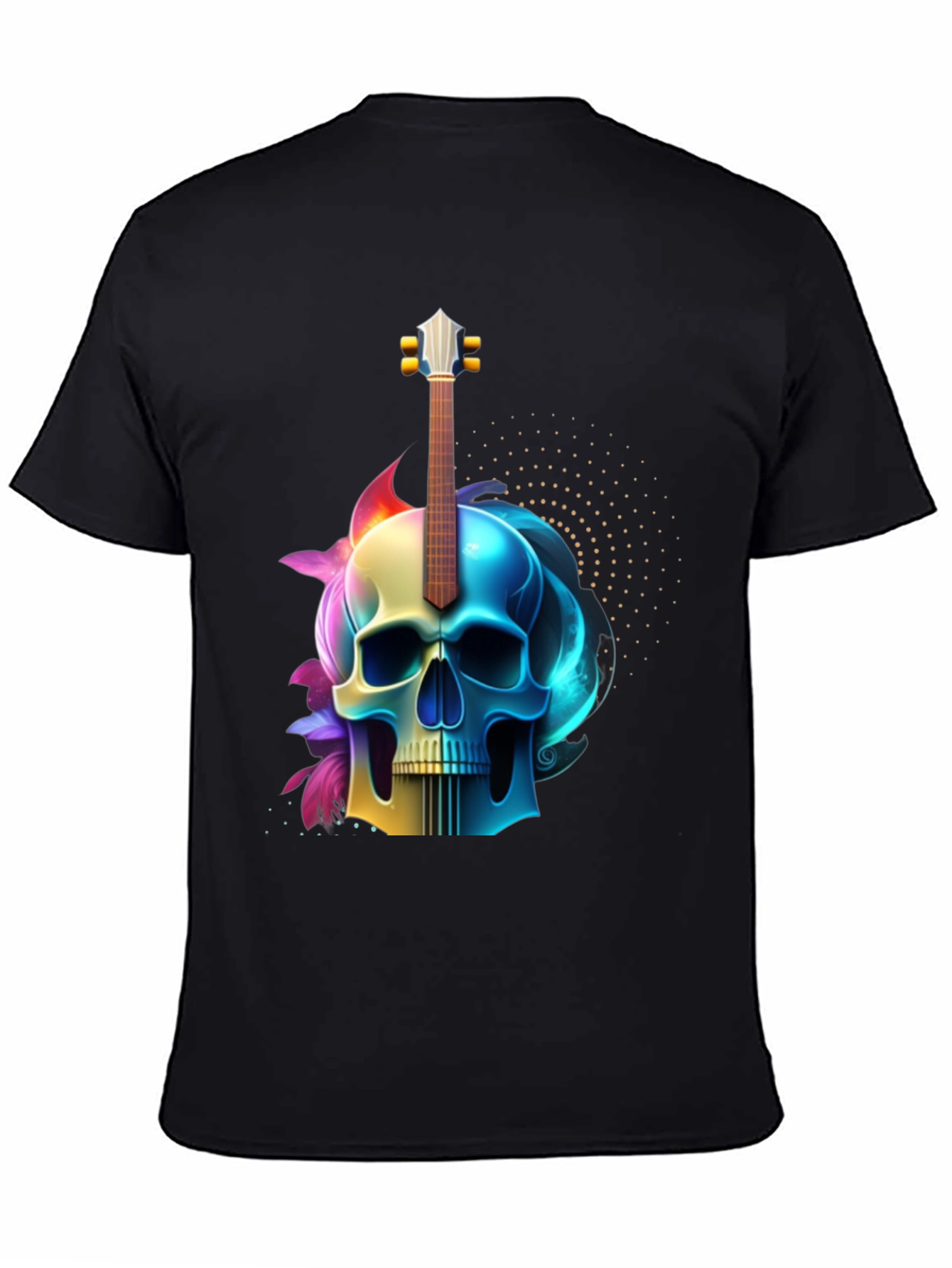 Skull Guitar Graphic Tee - Rock Inspired Style