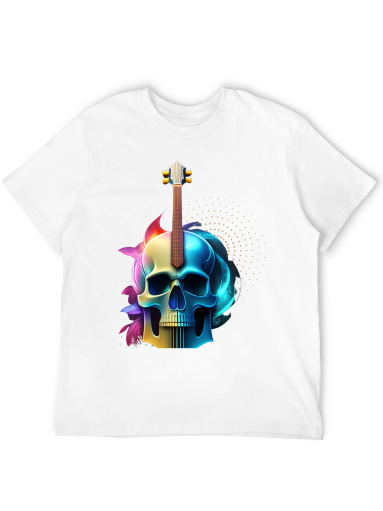 Skull Guitar Graphic Tee - Rock Inspired Style
