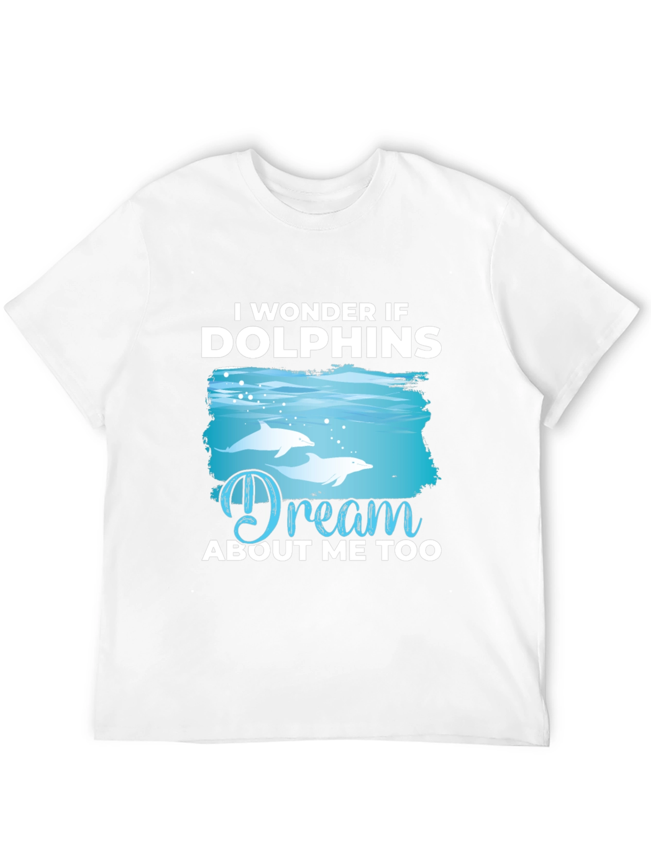 Dolphins Dream T-Shirt - Black Cotton Graphic Tee