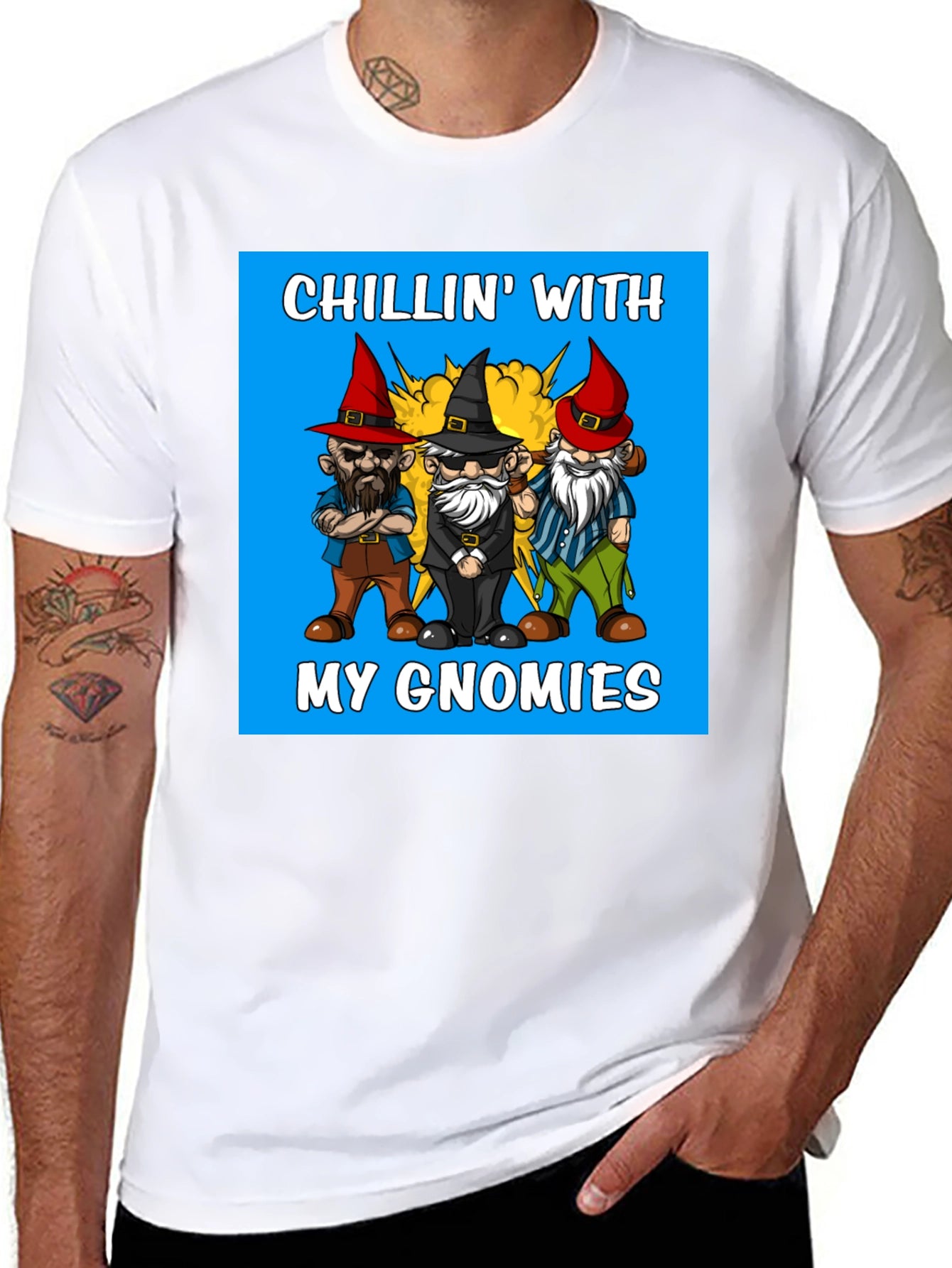 Chillin With My Gnomies Graphic Tee